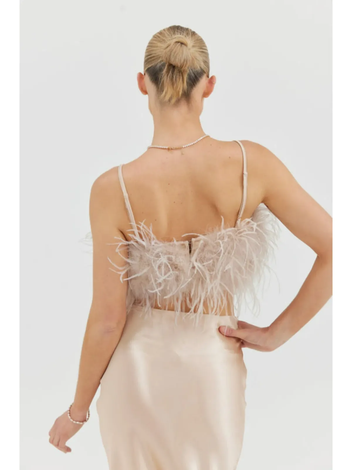 Bubish Iris Top & Harlow Skirt Champagne Size S / AU  8 - Image 4