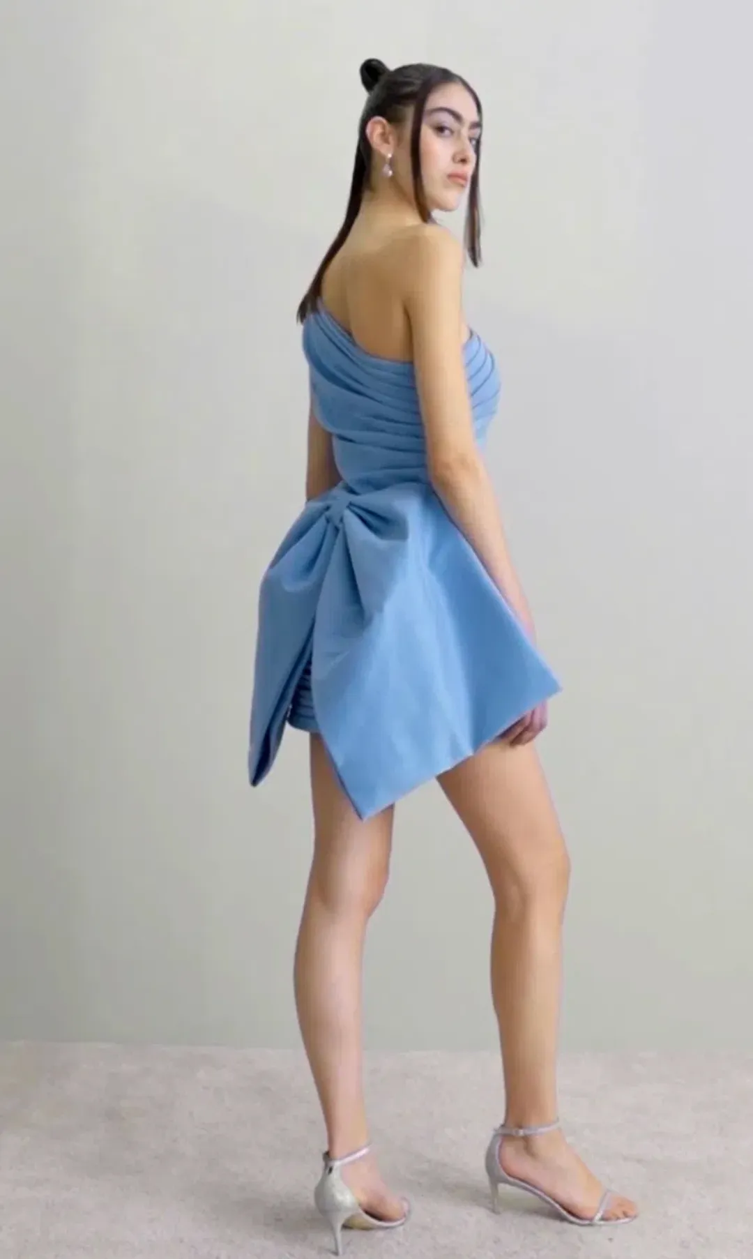 Rachel Gilbert Marco Mini Dress Blue Size 2 / AU 10 for rent on The Volte - main image