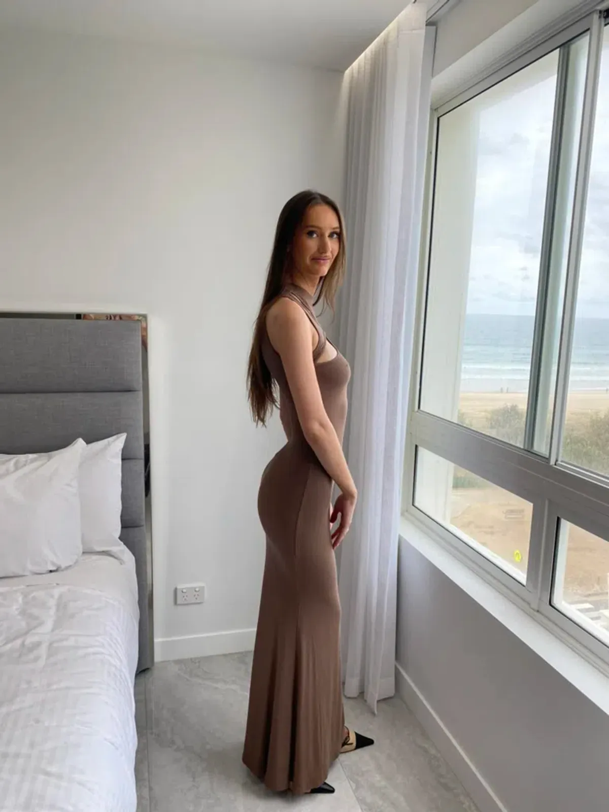 Deconduarte Finolay Maxi Taupe Size XS / AU 6 - Image 8