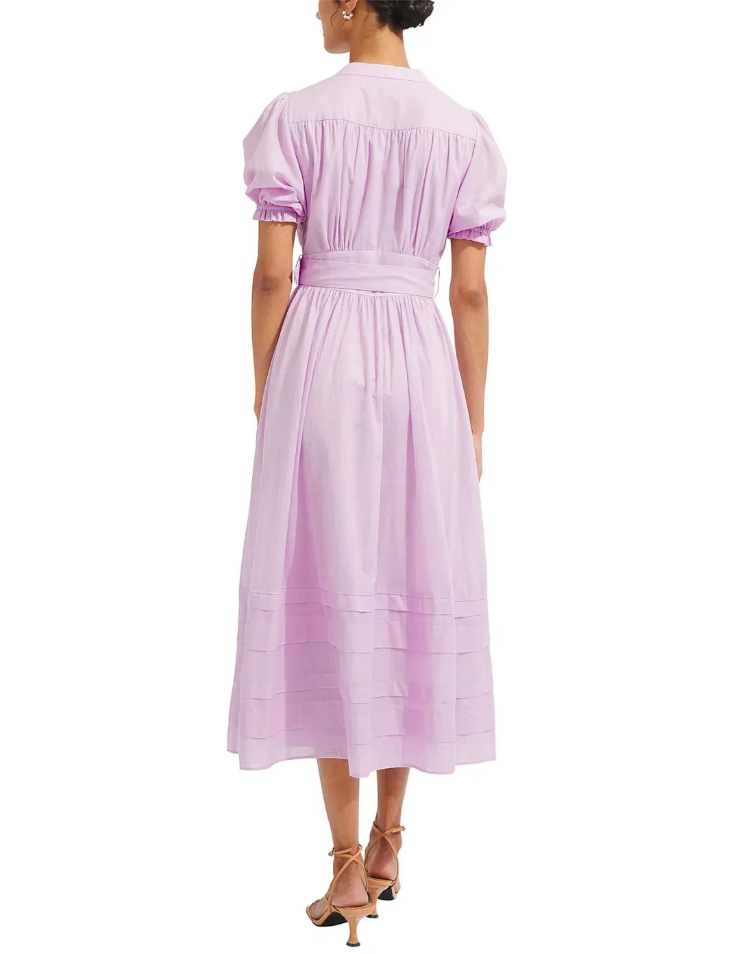 Steele Carmen Midi Dress Lilac Size L / AU 12 for rent on The Volte - main image