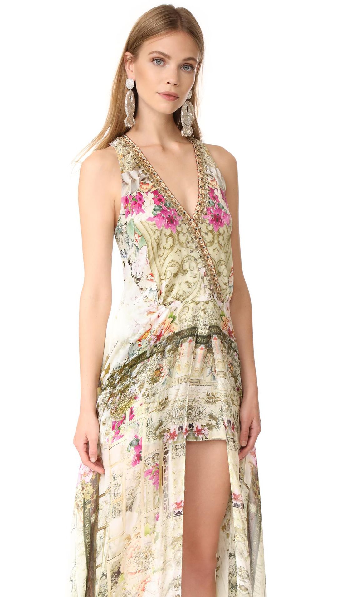 Camilla Girls in the Garden Wrap Romper Size S for rent on The Volte - main image