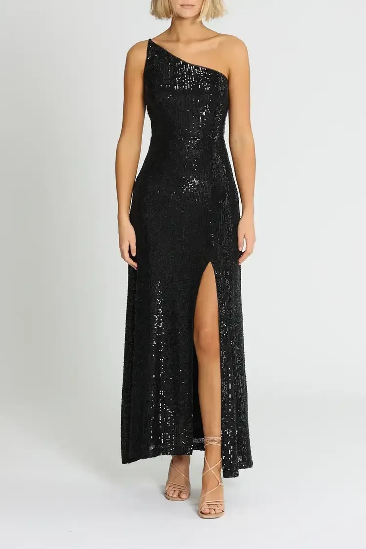 Montique Elle Sequin Gown in Black Size 10 - Image 1