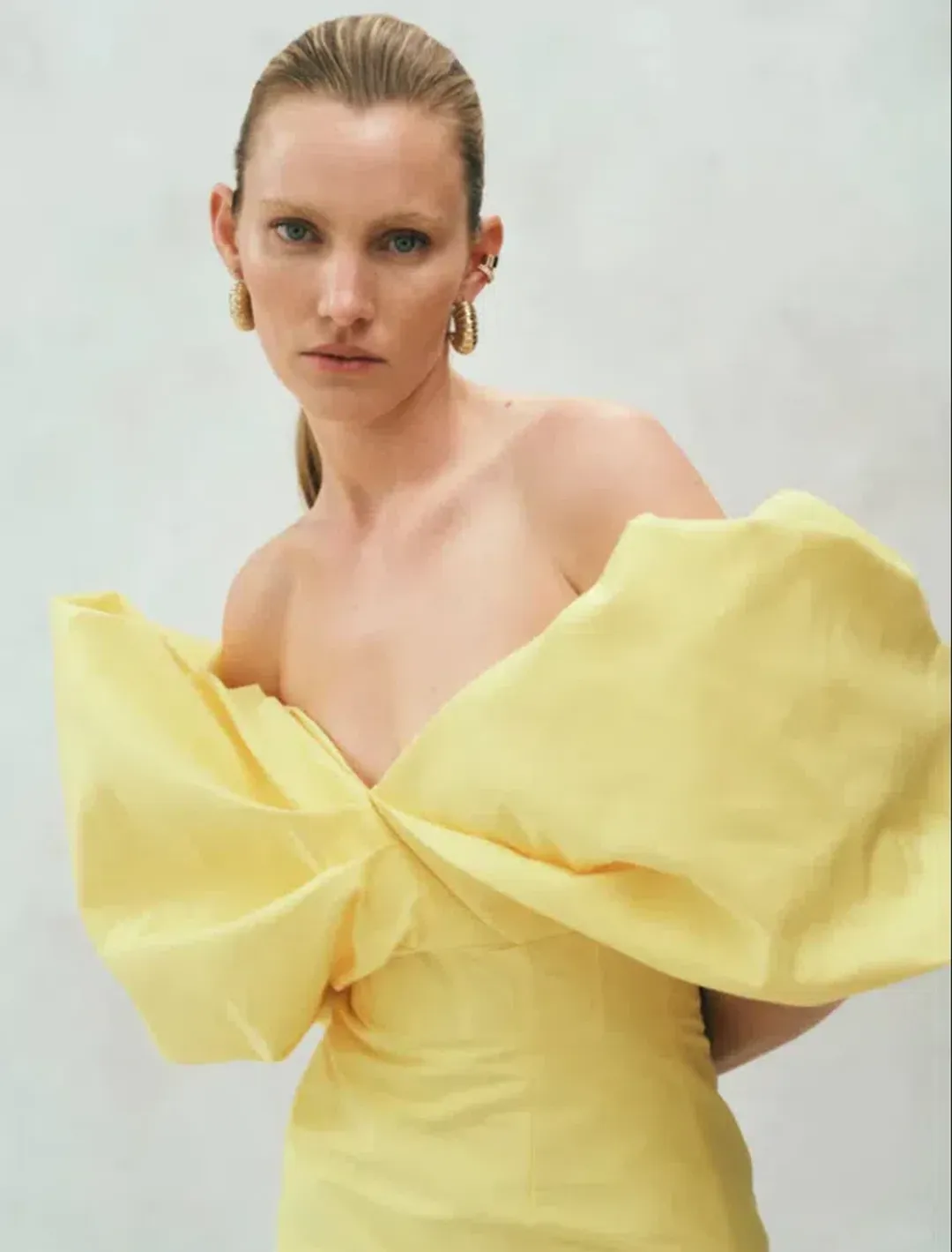 Rachel Gilbert Xavier Midi Dress in Yellow Size 2 / AU 10 for rent on The Volte - main image