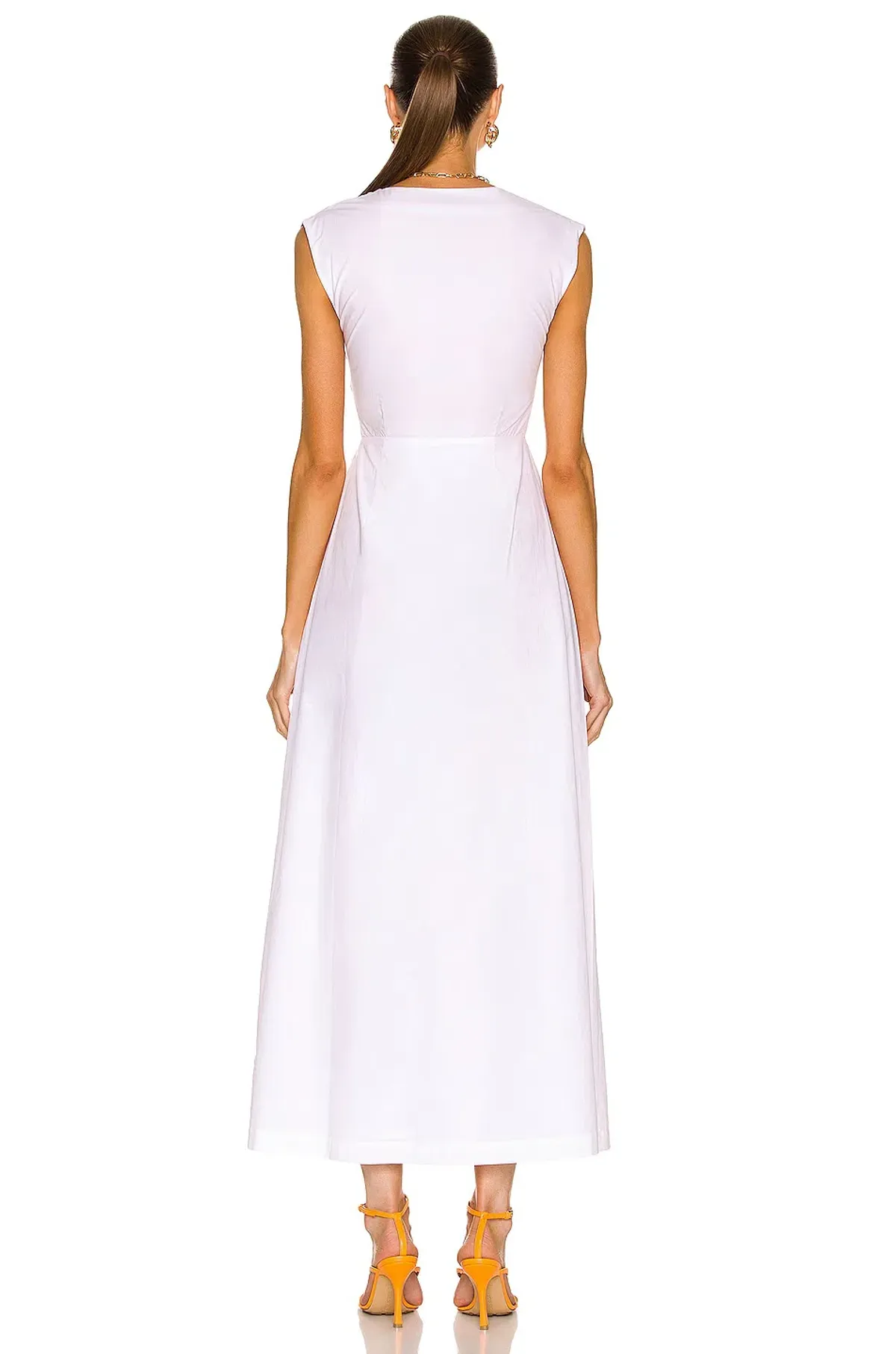 Sir The Label Anja Tie Midi Dress Chalk White Size 1 / 8 AU - Image 3