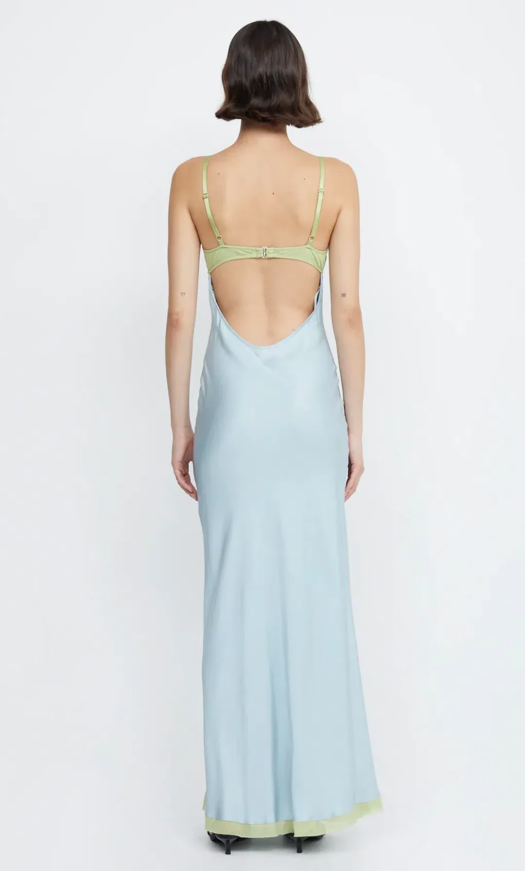 Bec & Bridge Joelle Maxi Dress Cloud Blue/Pear Size M / AU 10 for rent on The Volte - main image