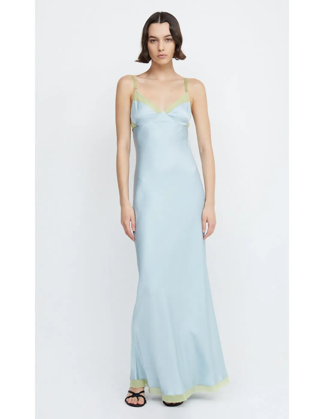 Bec & Bridge Joelle Maxi Dress Cloud Blue/Pear Size M / AU 10 for rent on The Volte - main image