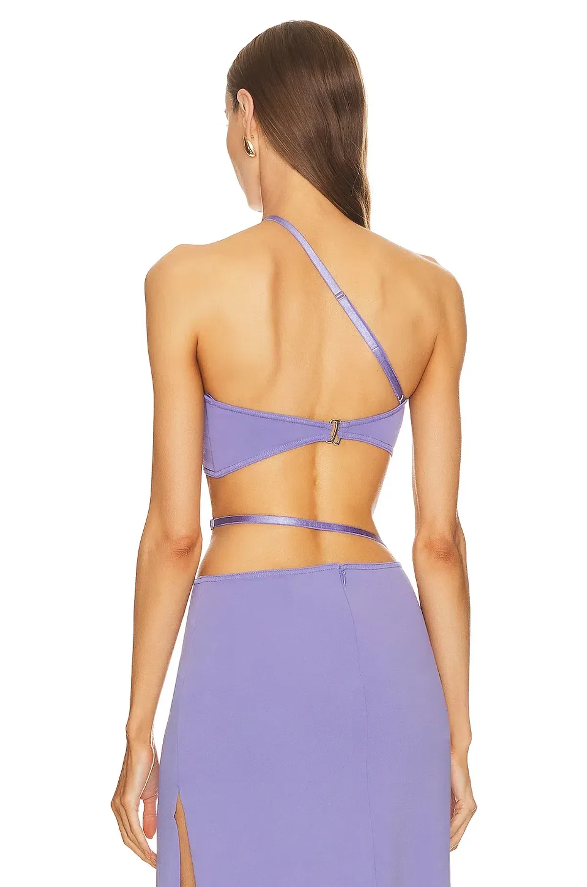 Bec & Bridge Zadie Crop Top & Strap Maxki Skirt Set Grape Purple Size 8 - Image 2