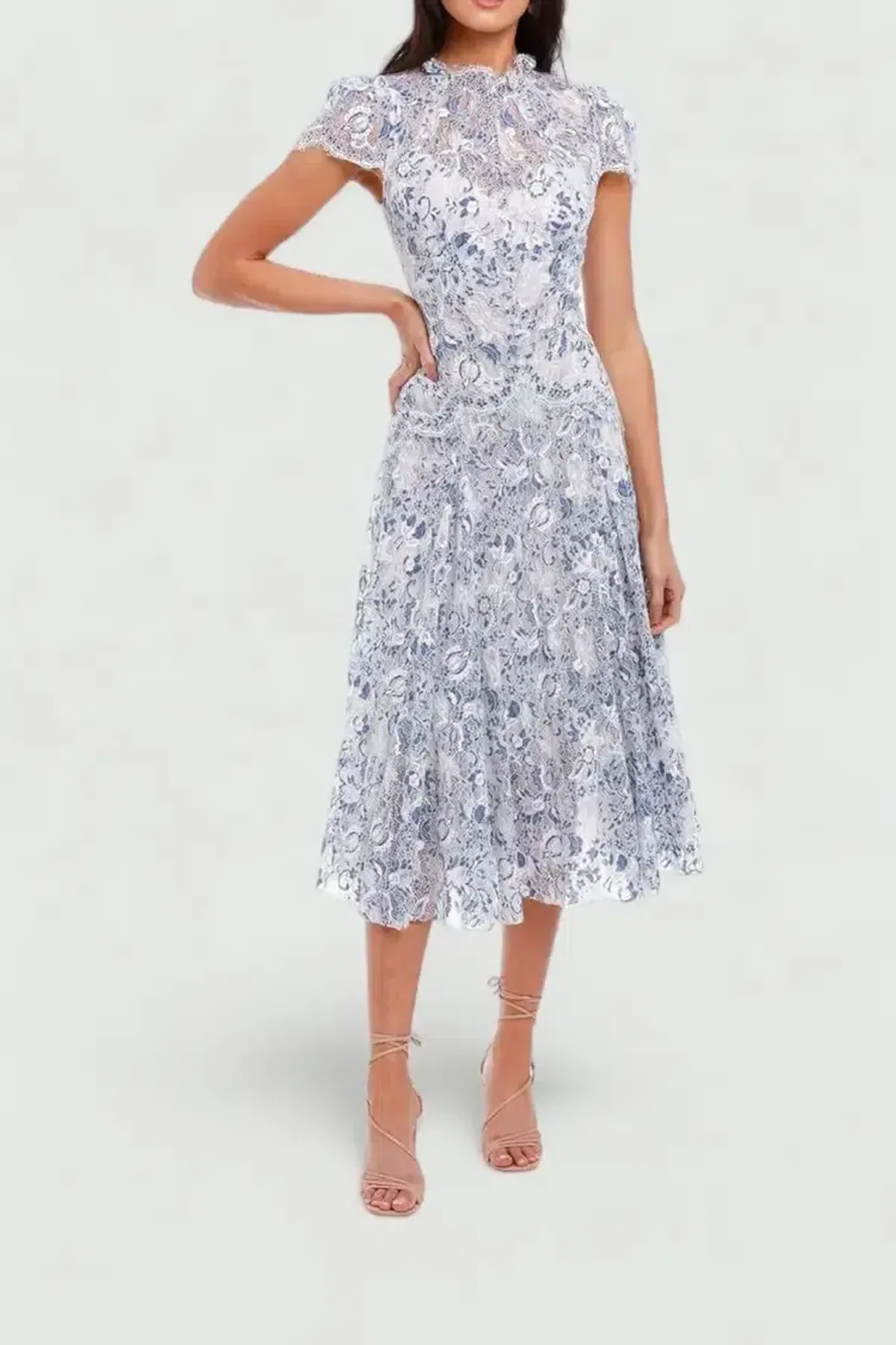 Moss and Spy Elodie Dress in Blue Size 12 - Image 2