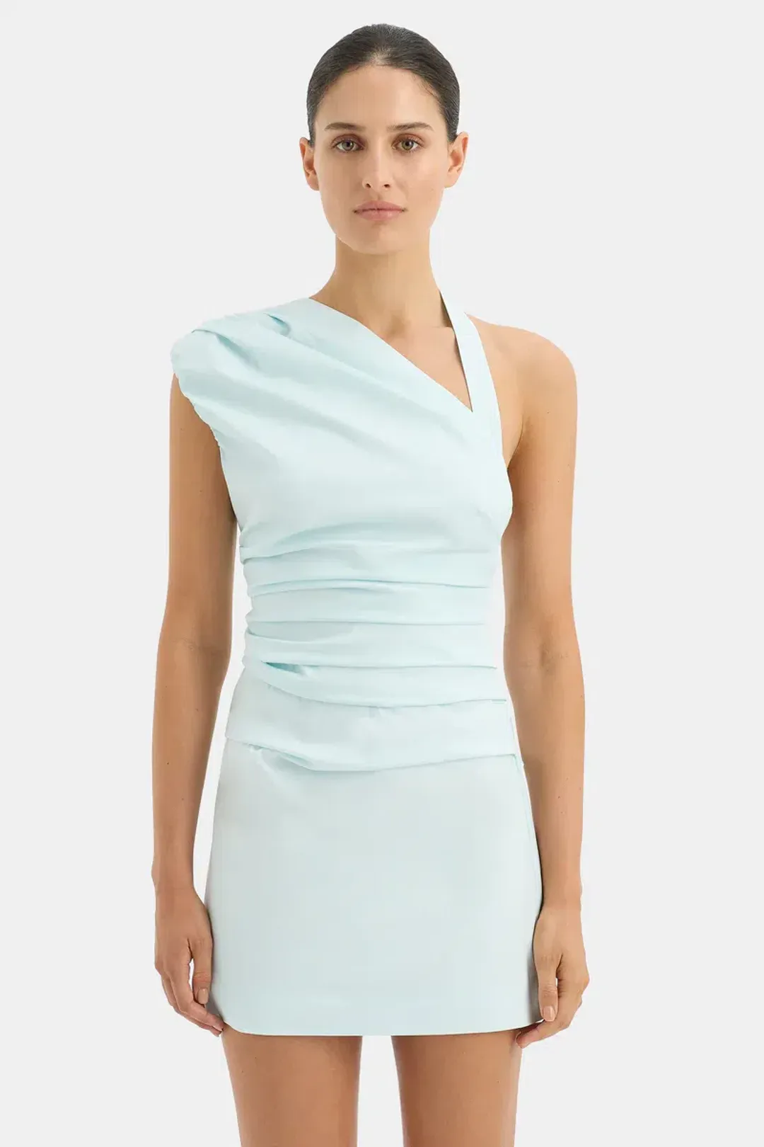 Sir the Label Azul Mini Dress Ice Blue Size 6 for rent on The Volte - main image