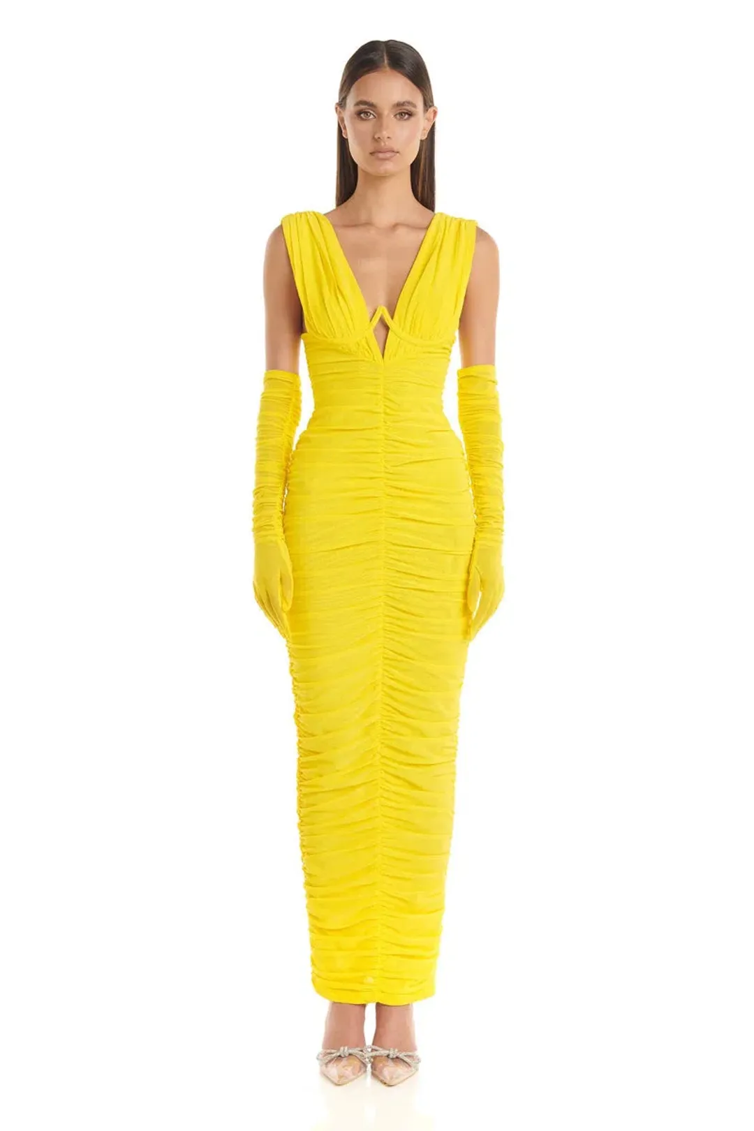 Eliya the Label Anna Dress Yellow Size M/ Au 10 for rent on The Volte - main image