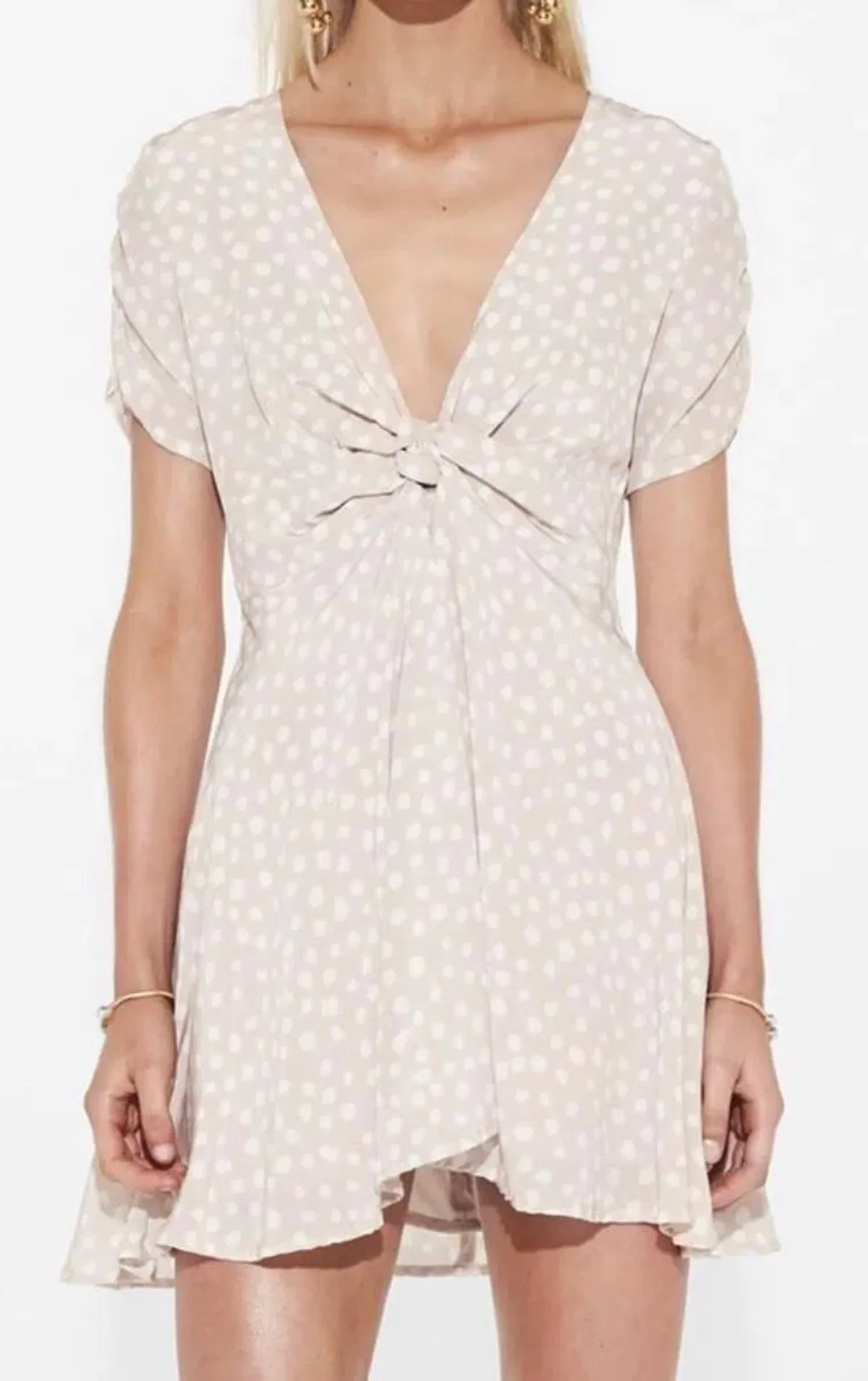 Sir The Label Valentina Dress Cream Size 10 - Image 2