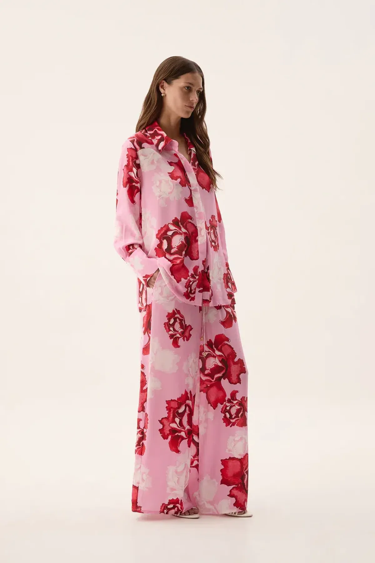 Aje Atomic Silk Shirt size 6 and Relaxed Pants size 8 - Image 2