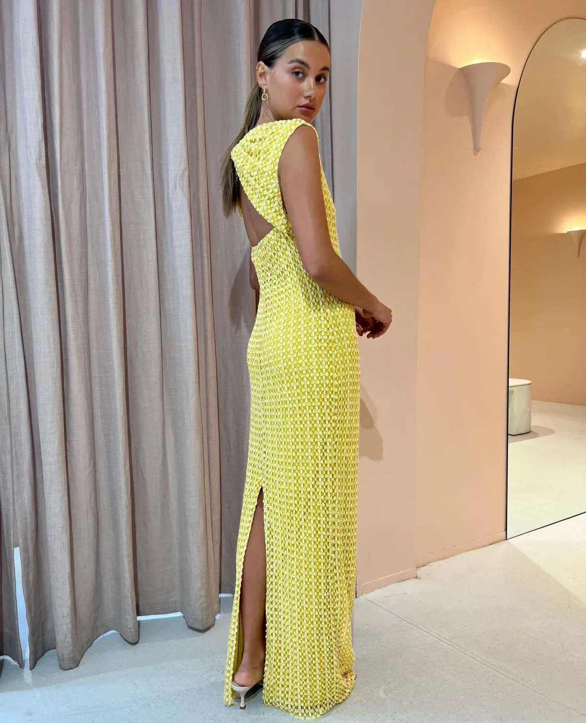 Camilla and Marc Riviera Column Dress Yellow Size 10 - Image 1