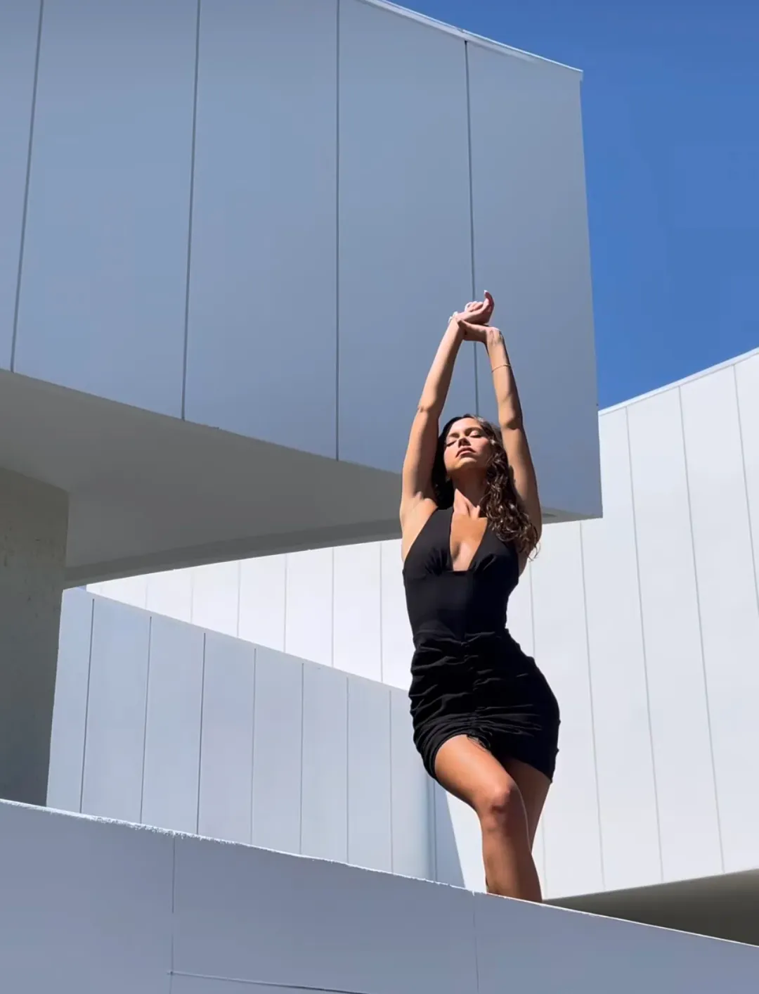 Natalie Rolt Magda Mini Dress Black Size 2 / AU 8/10 for rent on The Volte - main image