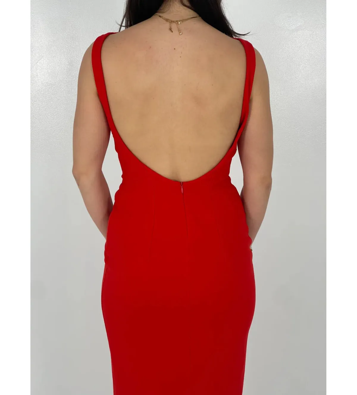 Effie Kats Verona Gown in Cherry Red Size XS / AU 6 - Image 4