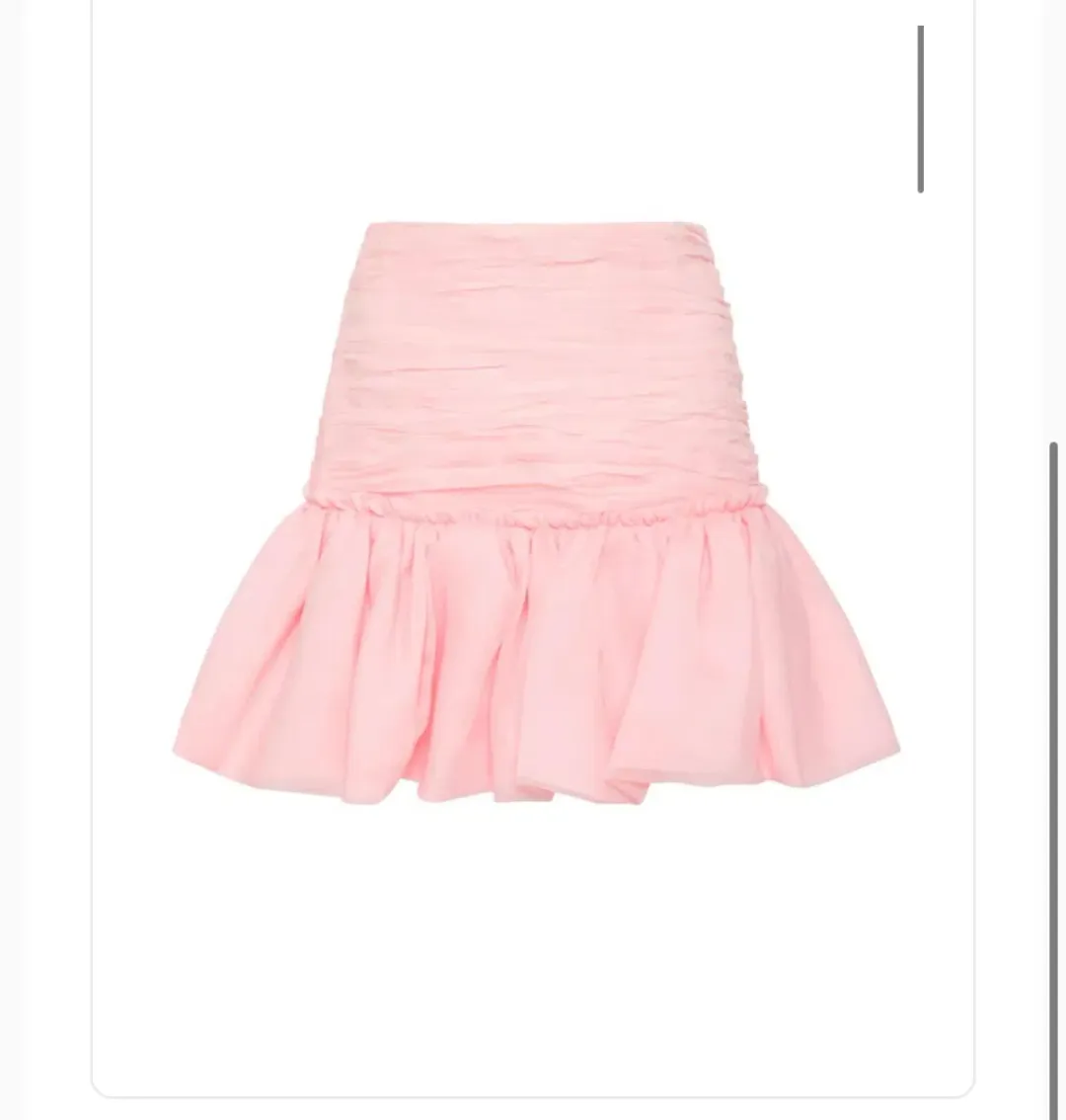 Aje Myriad Pink Tiered Mini Skirt for rent on The Volte - main image