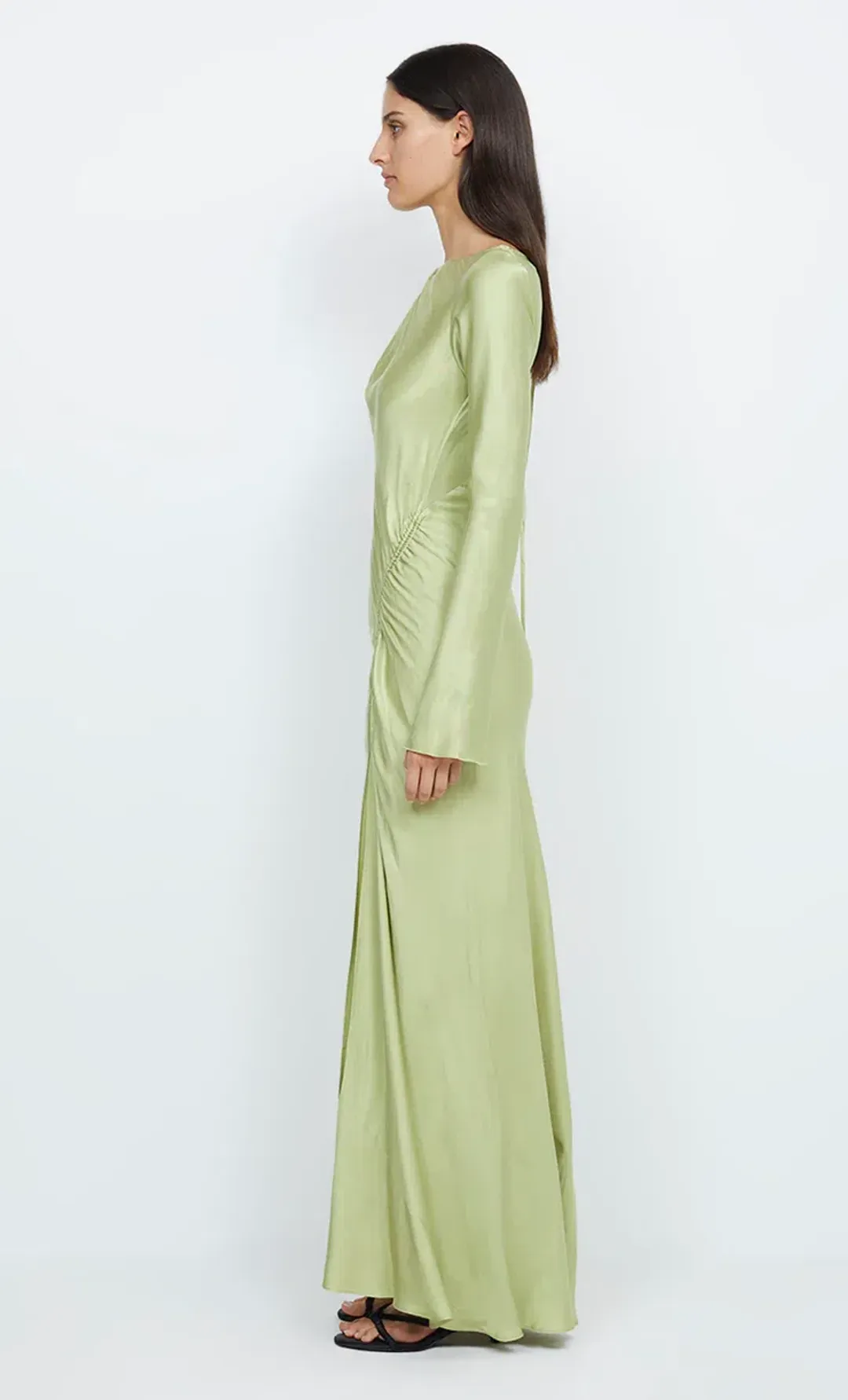 Bec & Bridge Kai Asym Maxi Dress Pear Size 10  for rent on The Volte - main image