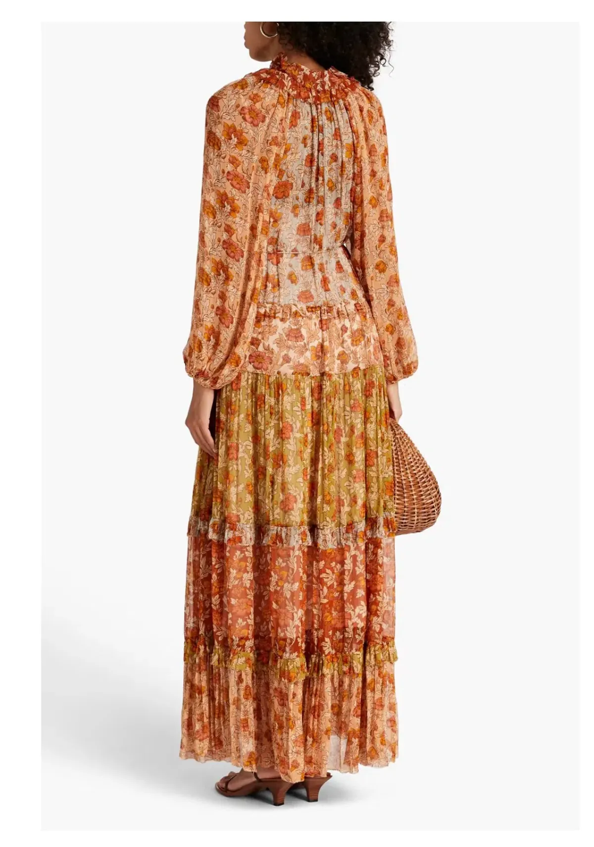 Zimmermann  Andie Tiered Georgette Maxi Dress Floral-Print Size 1/Au 10 - Image 2