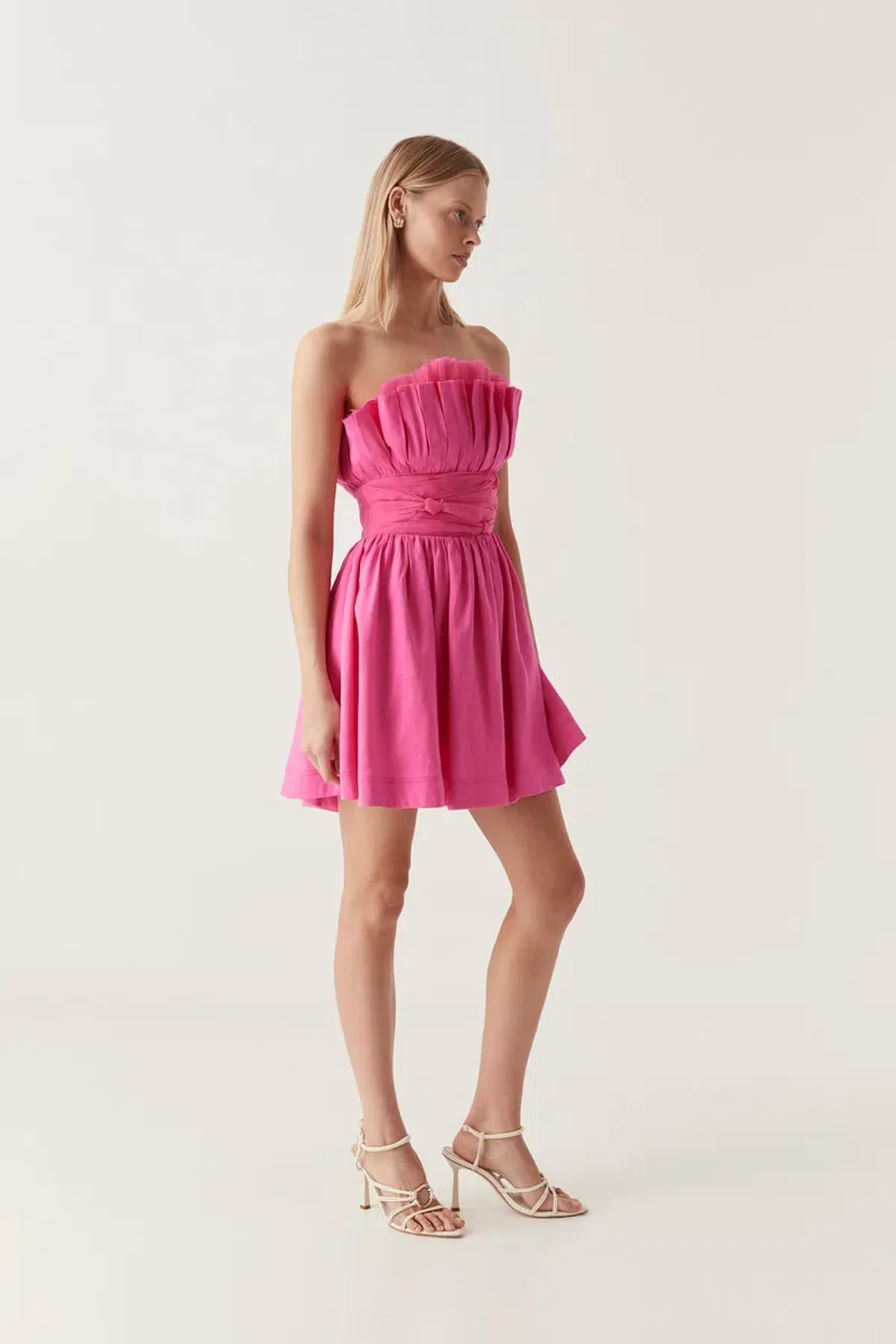 Aje Whisper Layered Mini Dress Pink Size 6 - Image 2
