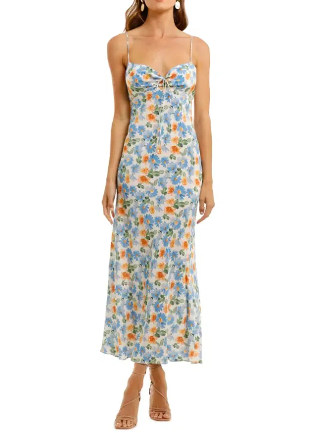 Bec & Bridge La Jolie Midi Dress Floral Size 12 for rent on The Volte - main image