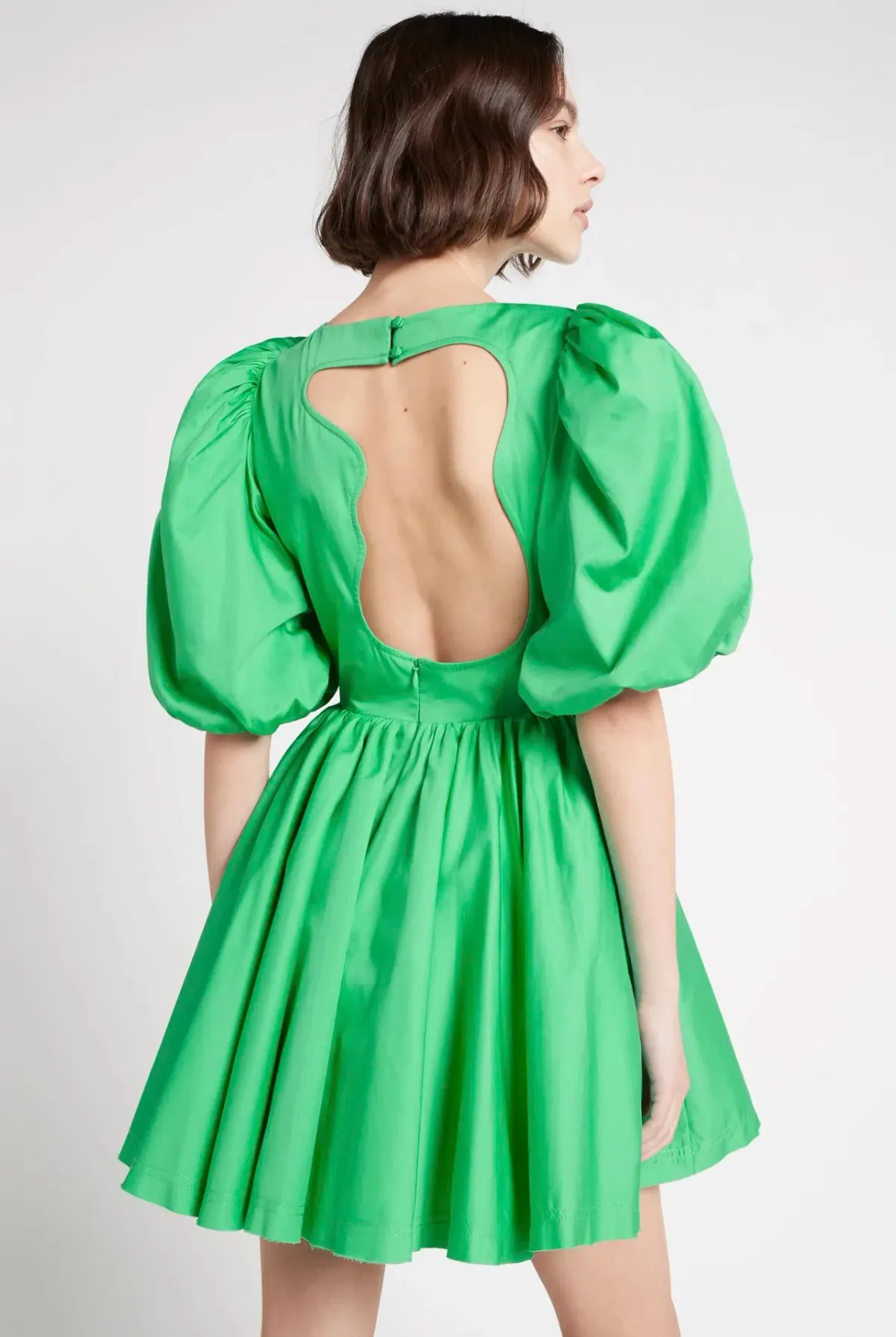 Aje Colette Abstract Cut Out Mini Dress Grass Green Size 8 - Image 3