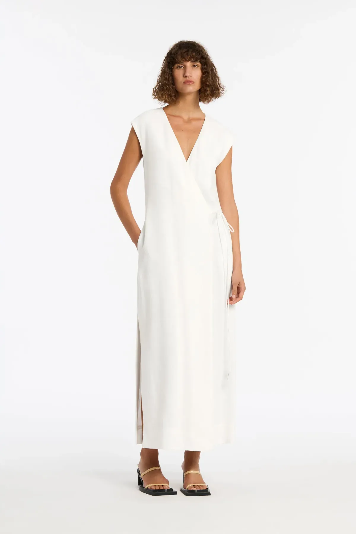 Sir The Label Ivory Clemence Wrap Dress Size 0/AU 6  - Image 1