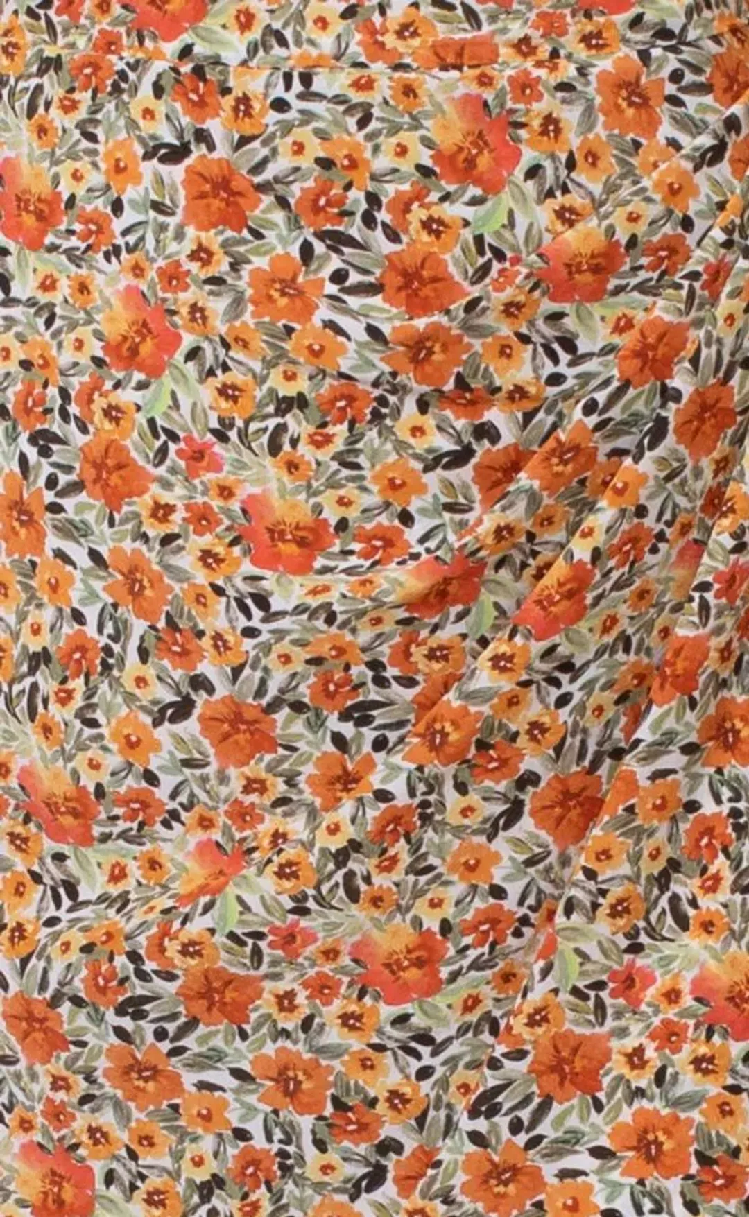 Bec & Bridge Wild Poppies Midi Dress Print in Orange Size 12  for rent on The Volte - main image