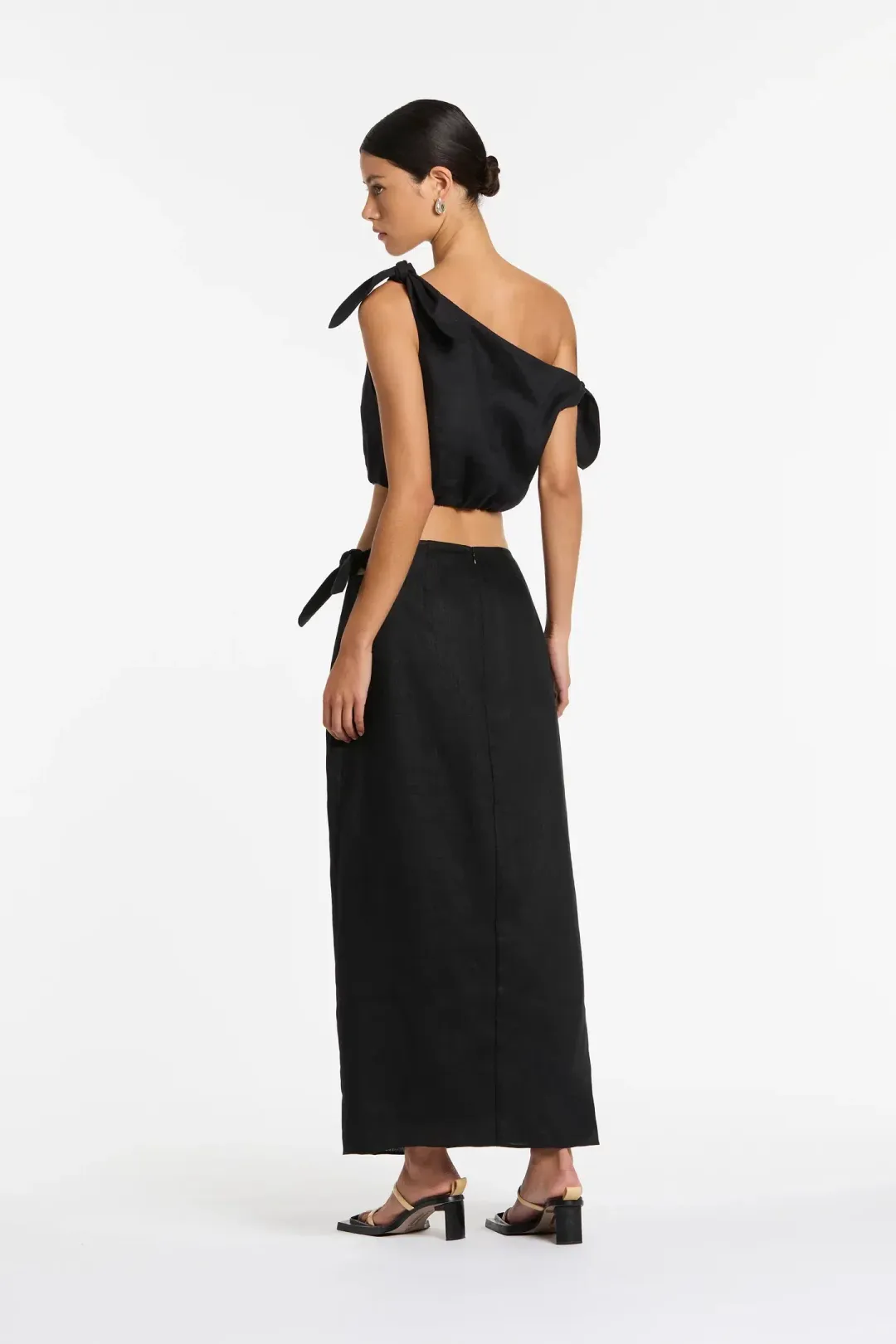 Sir the Label Bettina Top & Skirt Set Black Size 6  for rent on The Volte - main image