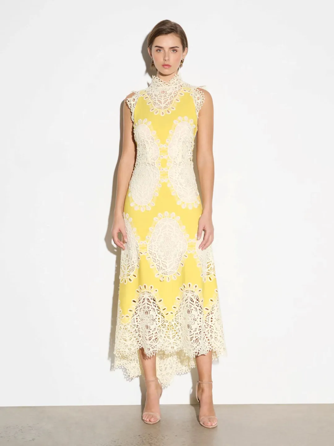 Moss and Spy Mimosa A Line Yellow/Ivory  for rent on The Volte - main image