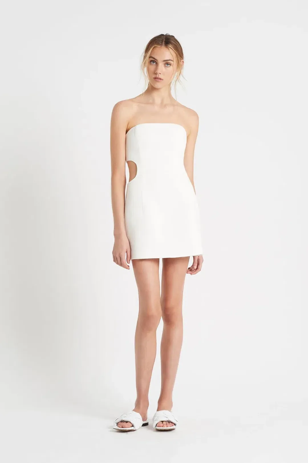 Sir the Label Jacque Strapless Dress Ivory Size 6 for rent on The Volte - main image