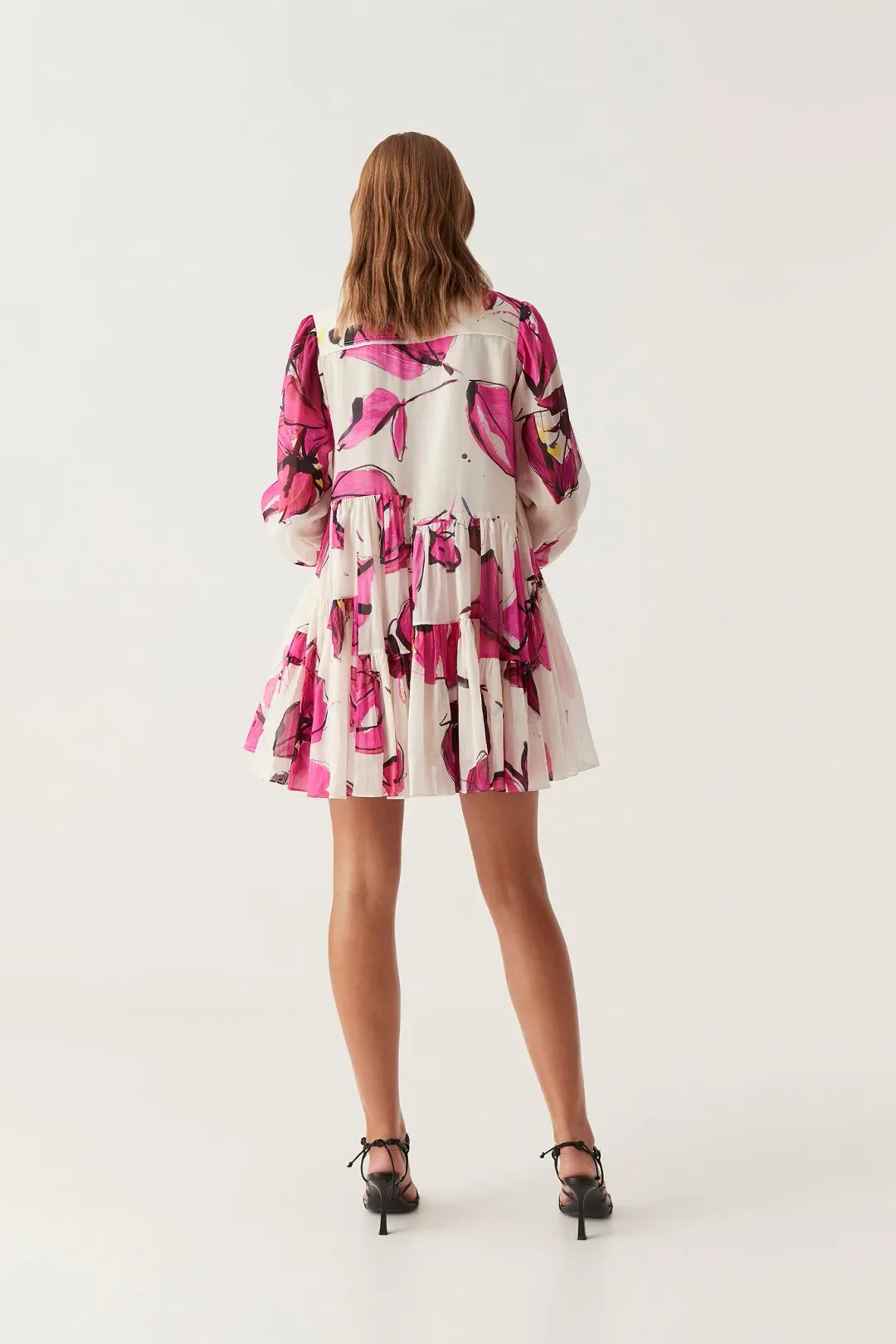 Aje Georgia Smock Mini Dress Floral Size 10 for rent on The Volte - main image