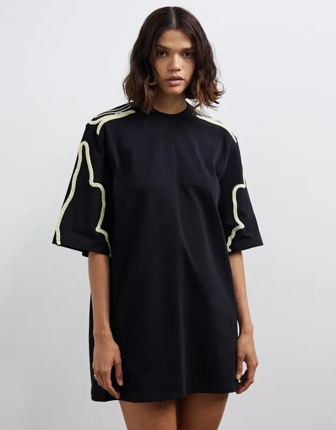 Camilla and Marc Lanza Tee Dress Black Size 8 for rent on The Volte - main image