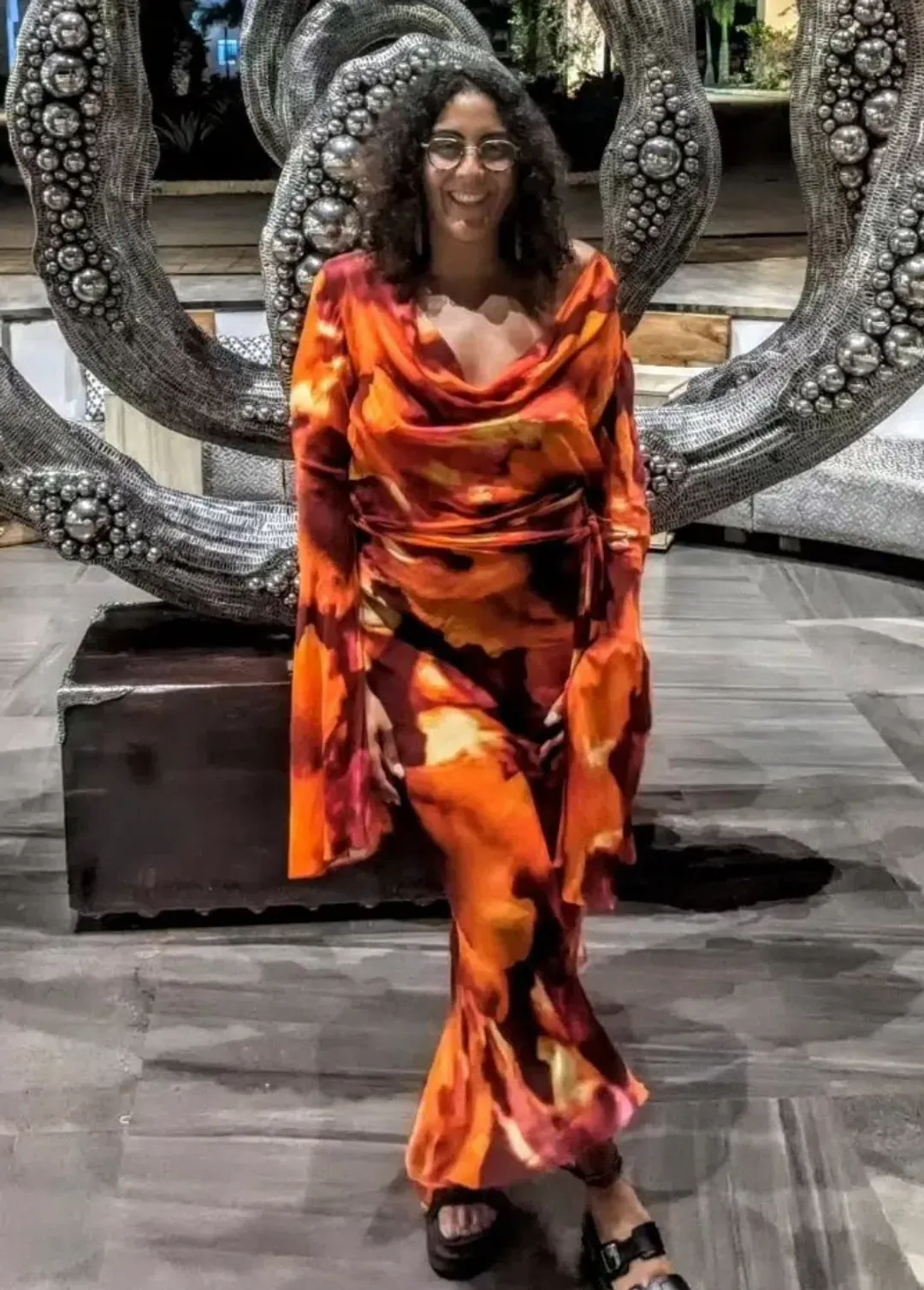 Rat & Boa Fantini Skirt Red Print Size L / AU 12 for rent on The Volte - main image