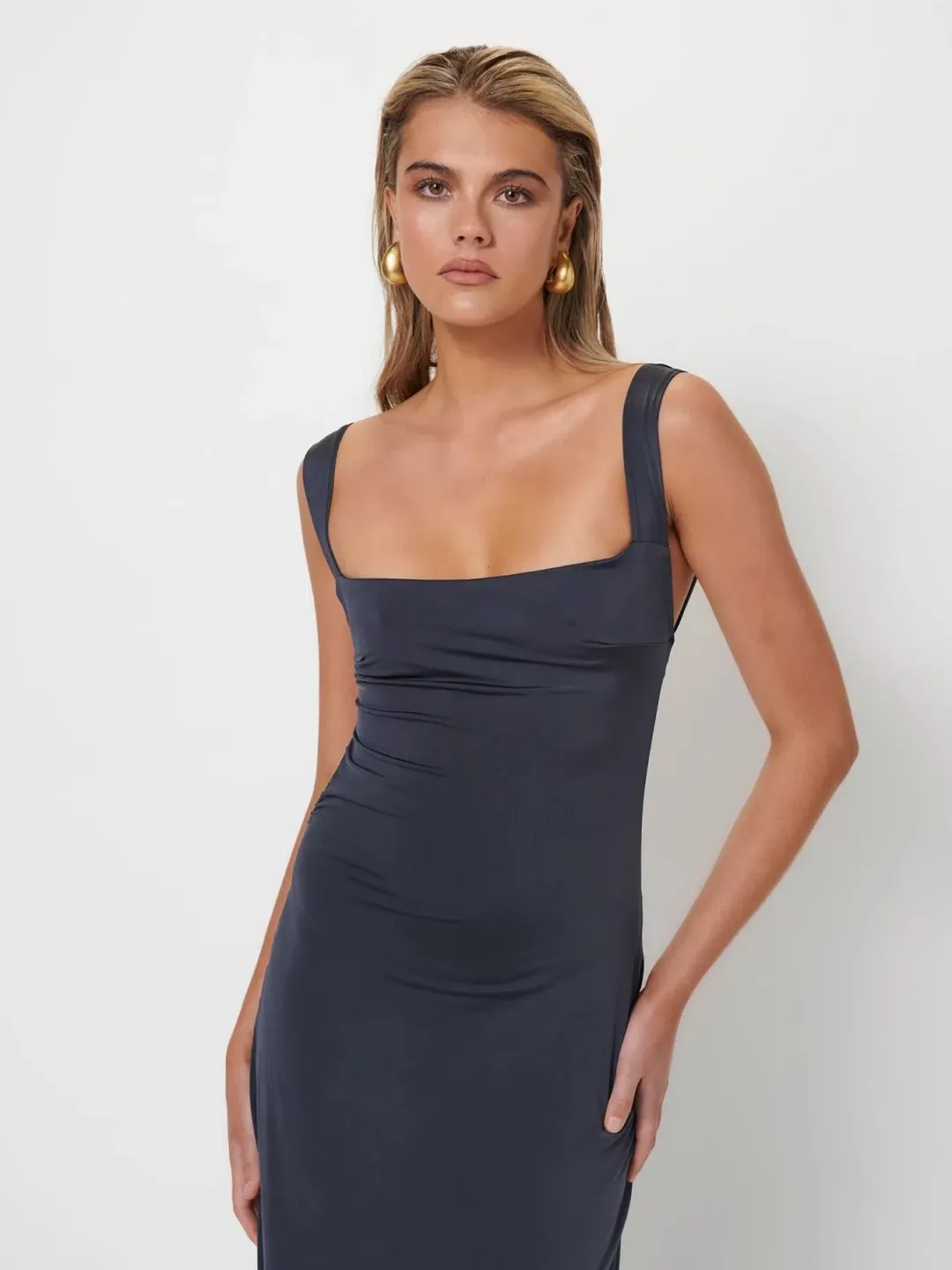 Effie Kats Helena Gown Thunder Size 8 for rent on The Volte - main image