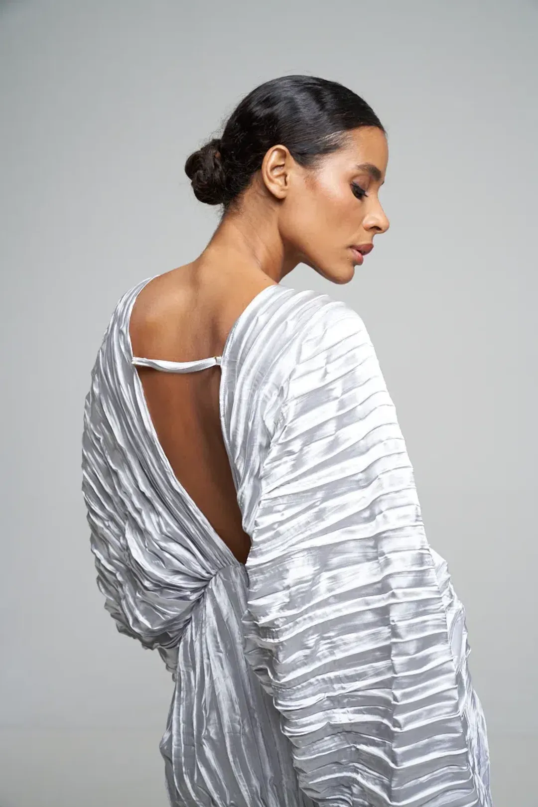 L'Idée De Luxe Gown Silver Size 10 for rent on The Volte - main image