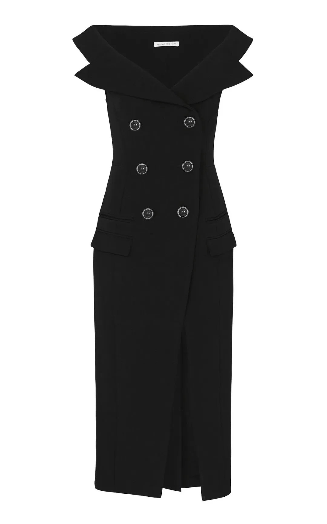 Camilla and Marc Ames Midi Dress Black Size 10 for rent on The Volte - main image