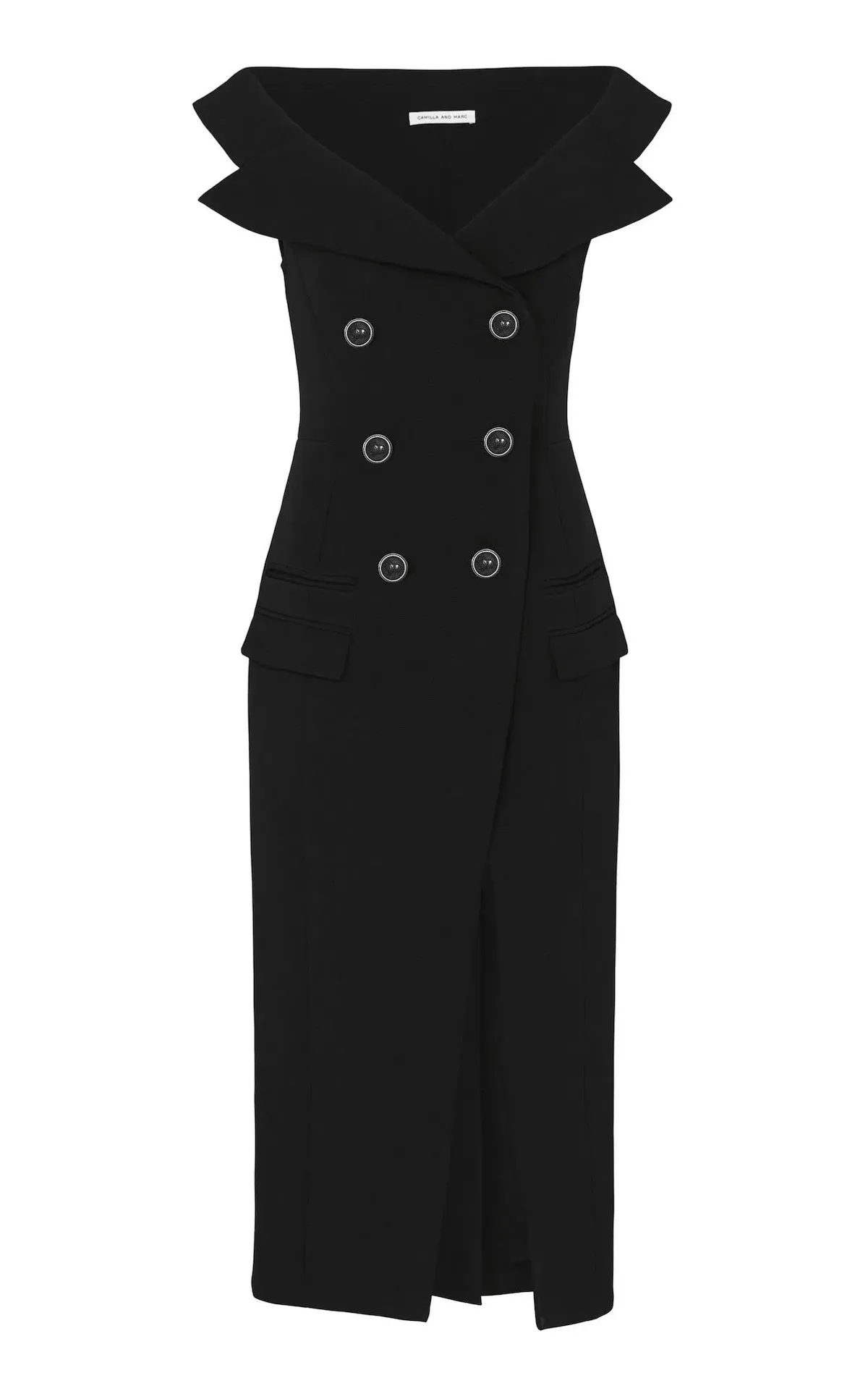 Camilla and Marc Ames Midi Dress Black Size 10 - Image 3