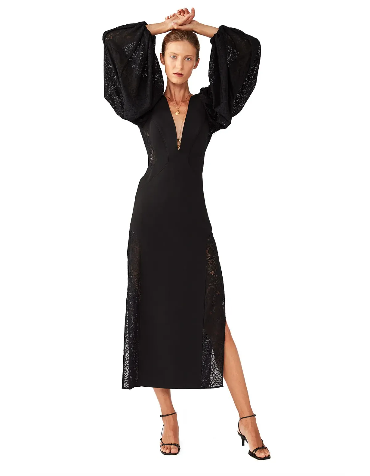 Camilla and Marc Danica Midi Dress Black Size 10 - Image 1