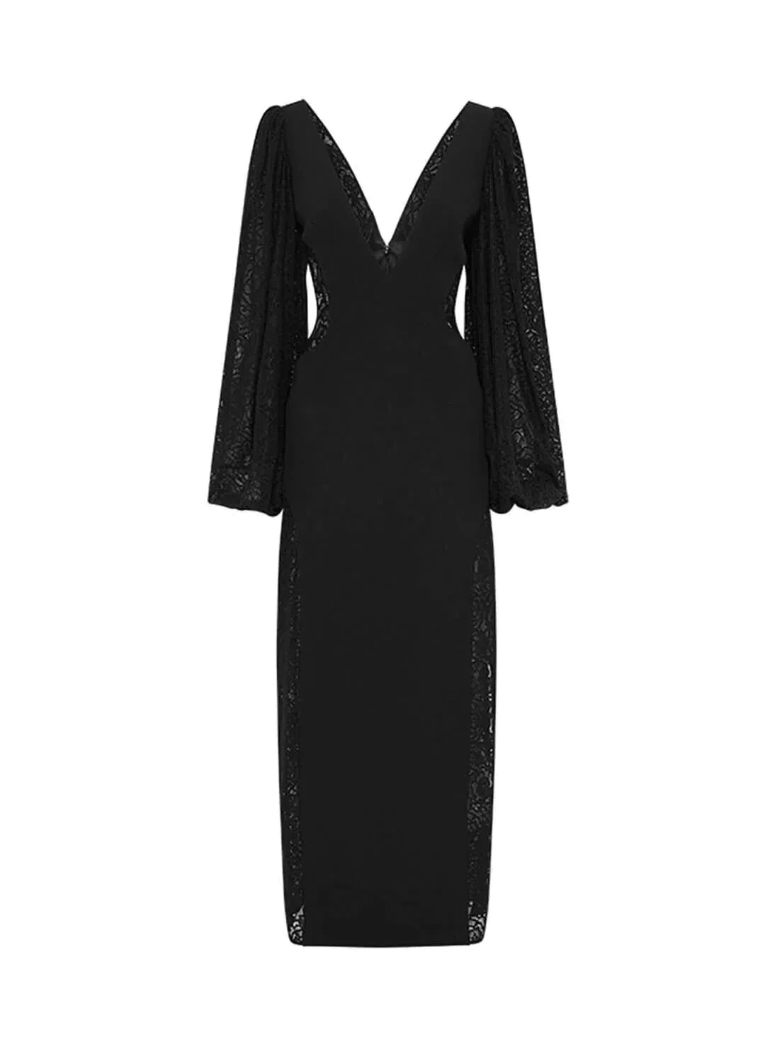 Camilla and Marc Danica Midi Dress Black Size 10 for rent on The Volte - main image