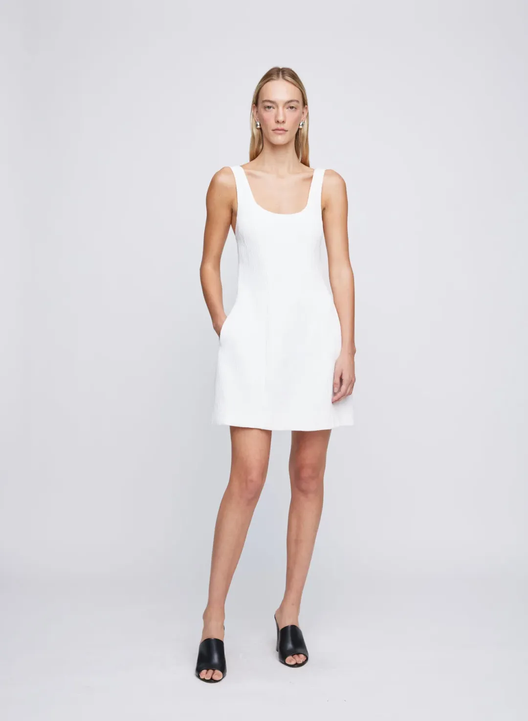Anna Quan Riona Mini Dress Cream Size 8 for rent on The Volte - main image