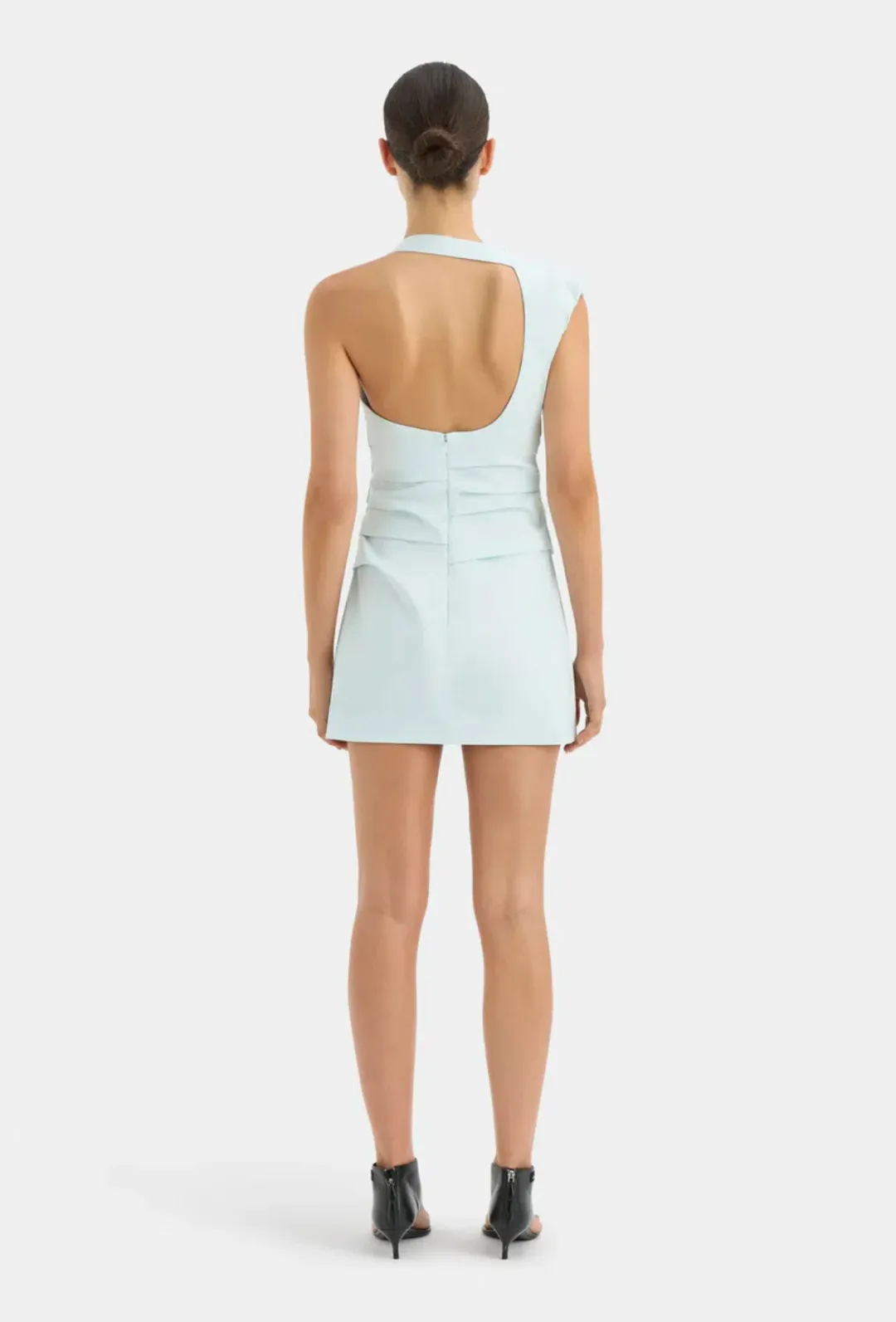 Sir the Label Azul Gathered Mini Dress in Ice Blue Size 2 / AU 10 for rent on The Volte - main image
