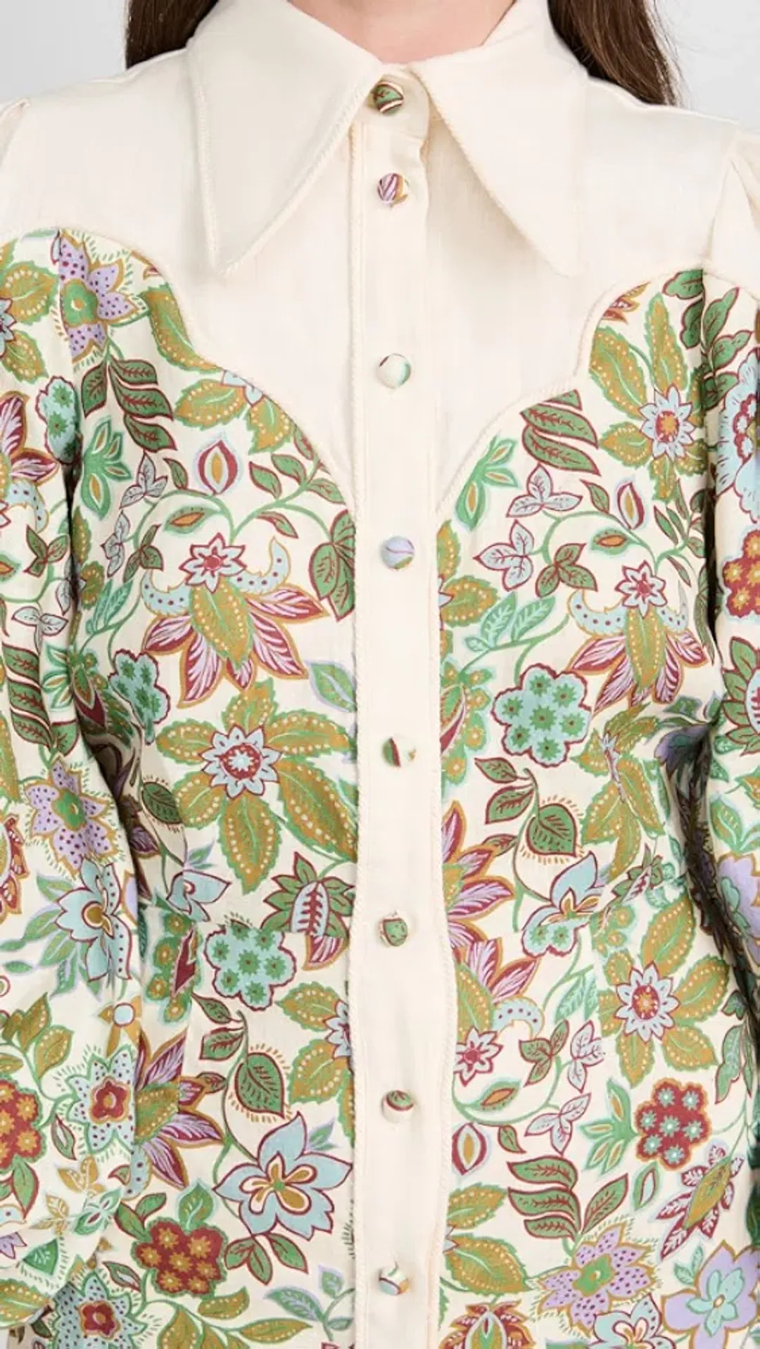 Alemais - Isabella Panel Midi Dress Floral - Size 10 for rent on The Volte - main image