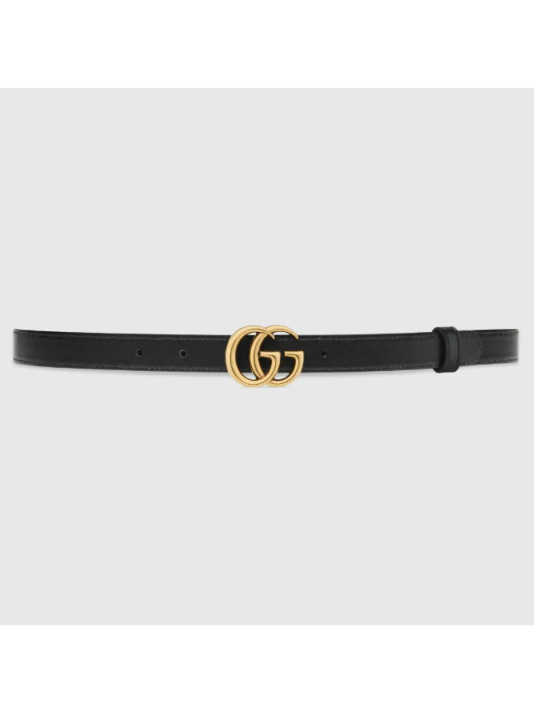 Gucci GG Marmont Reversible Thin Belt Black  for rent on The Volte - main image