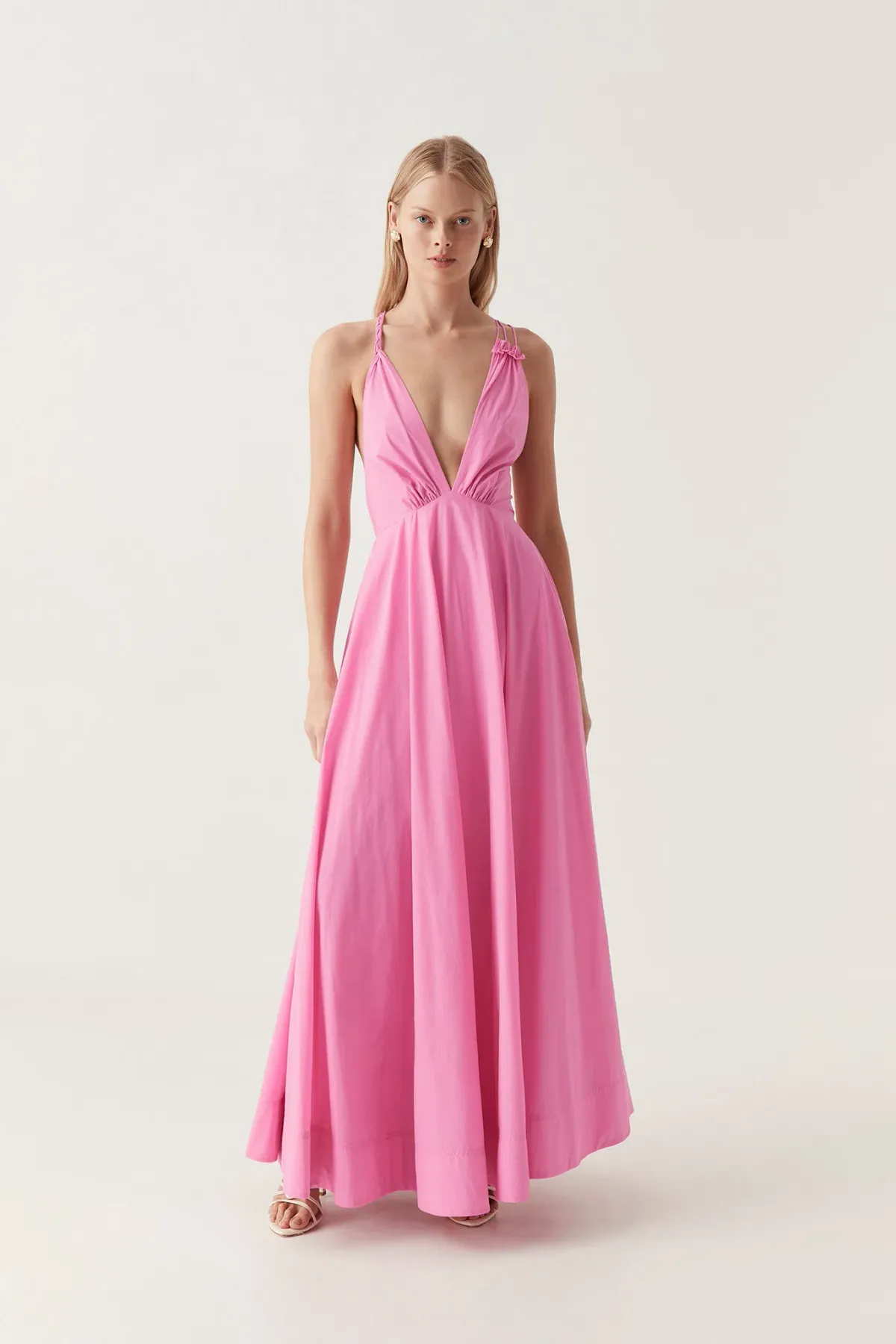Aje Vellum Maxi Dress Pink Size 8 - Image 1
