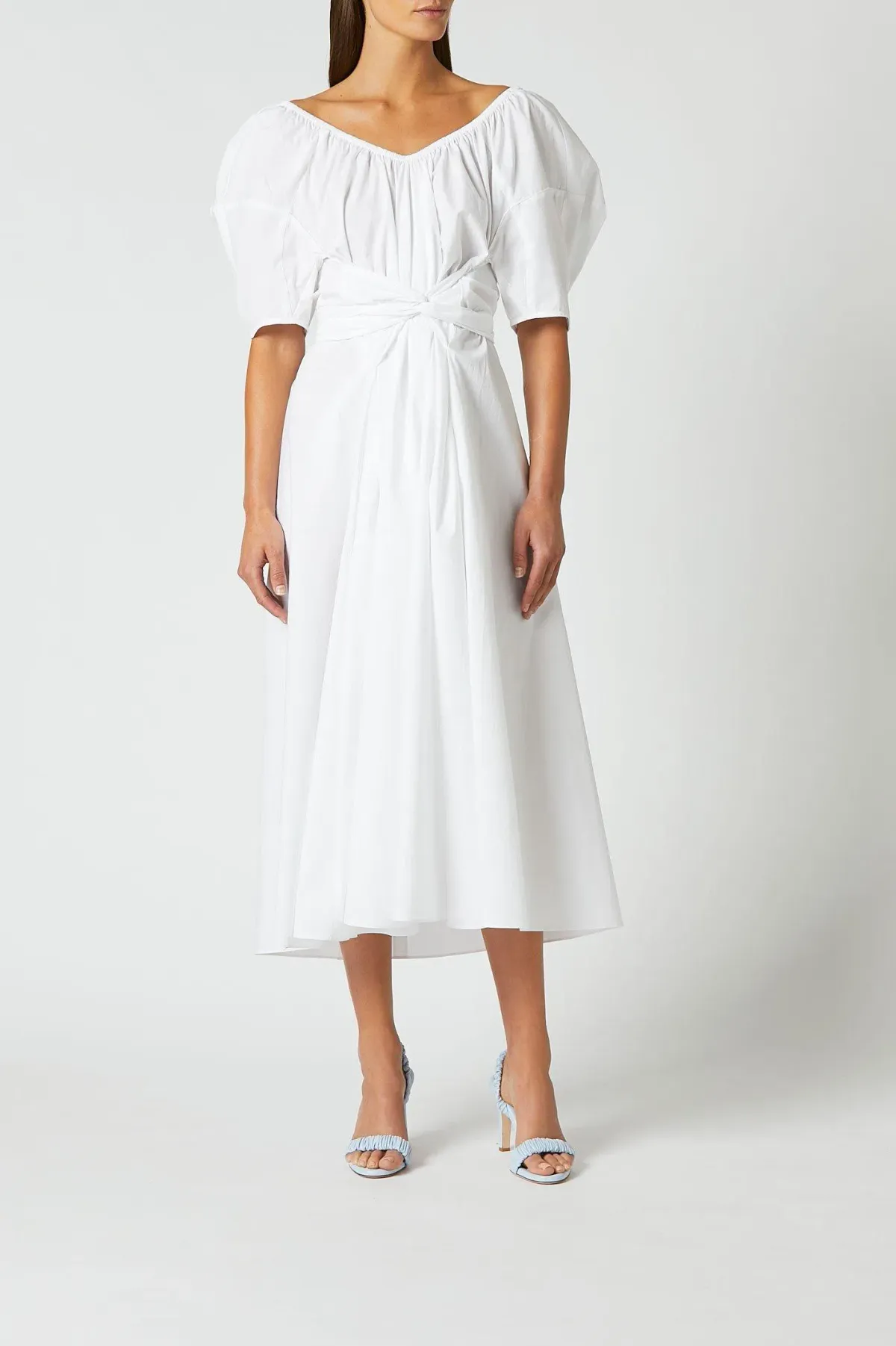Scanlan Theodore White Cotton Maxi Dress White Size 6 - Image 1