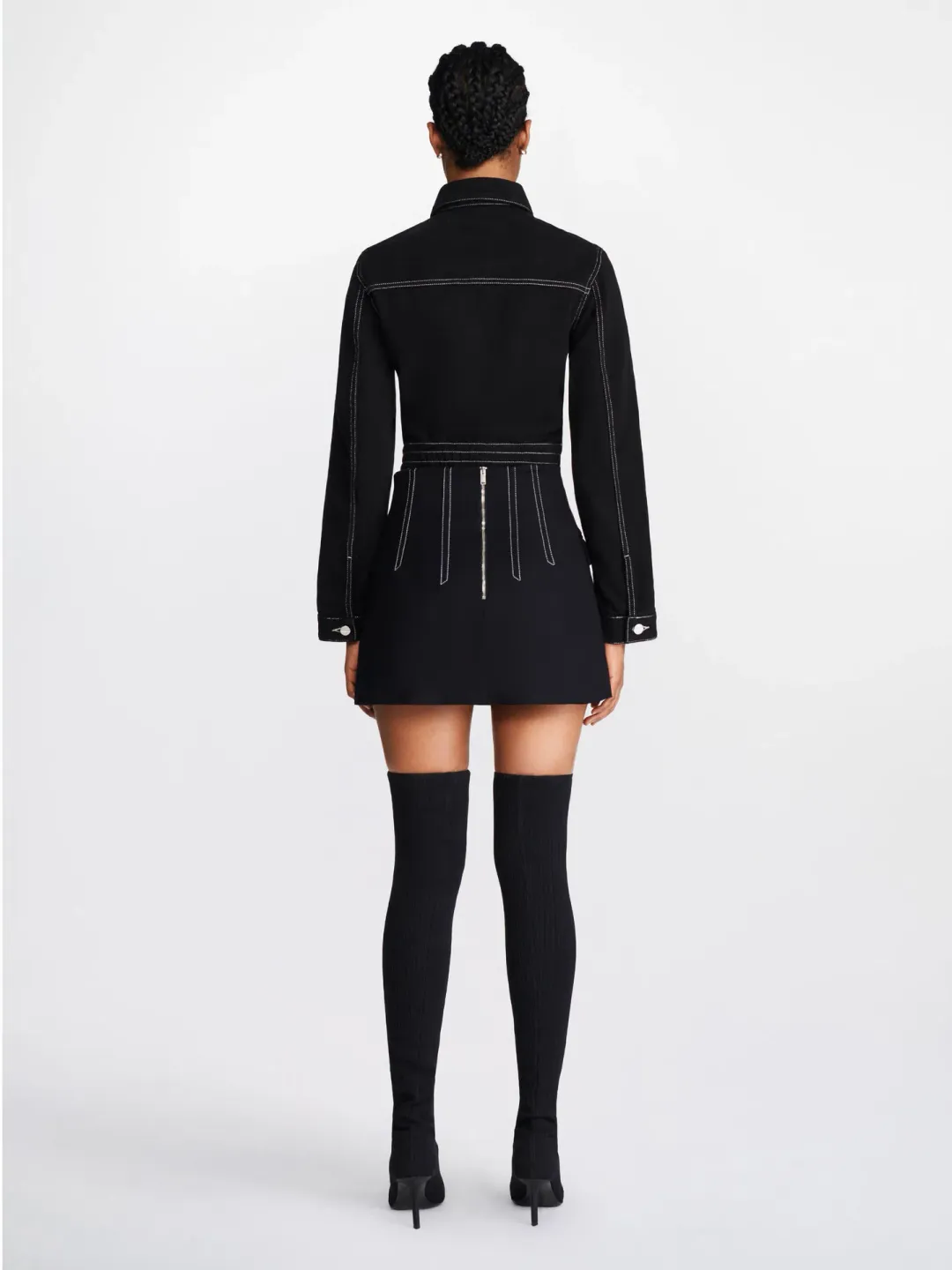 Dion Lee Frame Mini Skirt Black Size 6 for rent on The Volte - main image