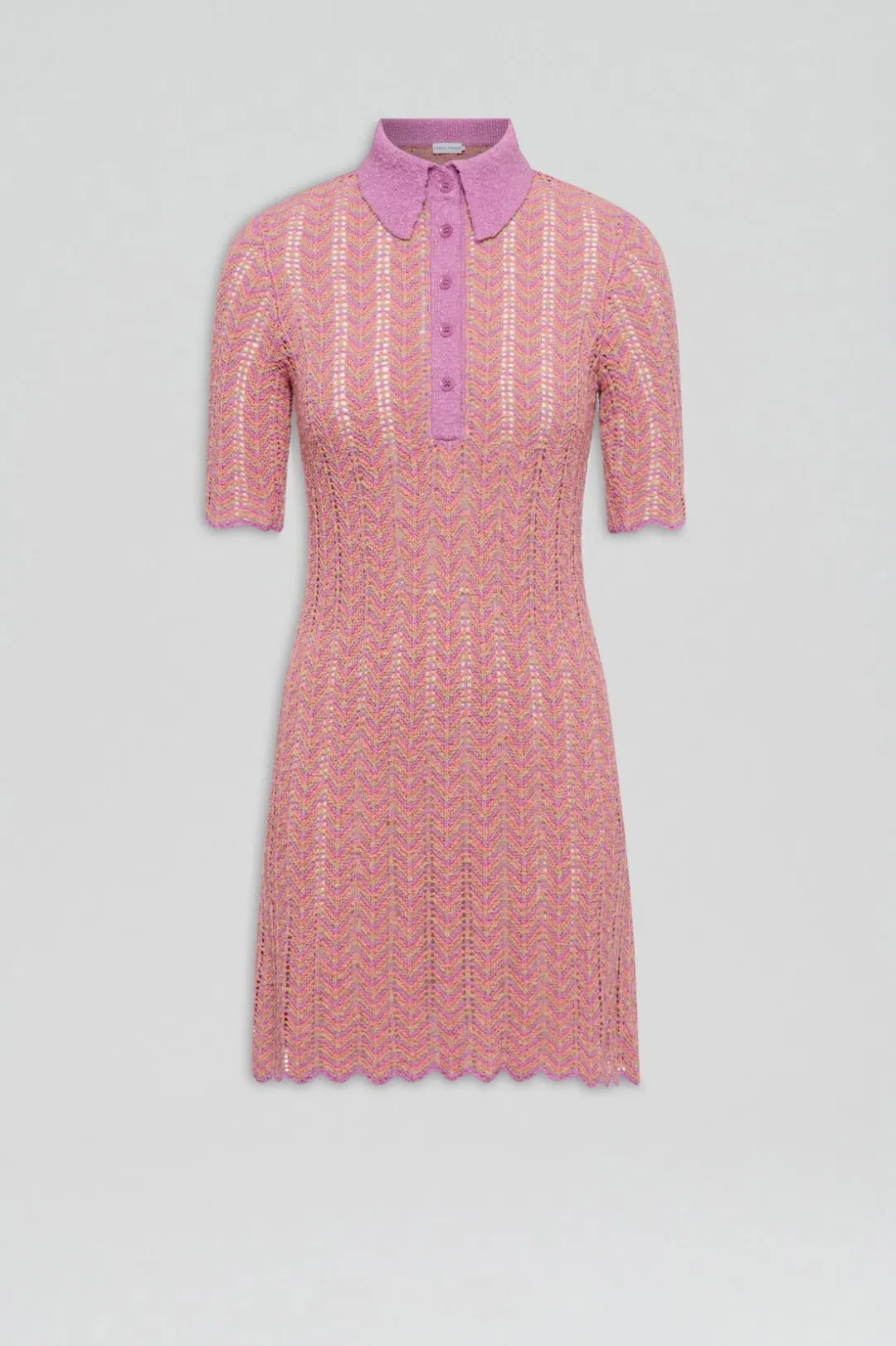 Scanlan Theodore Knit Shirt Dress Pink Size S/ AU 8 for rent on The Volte - main image