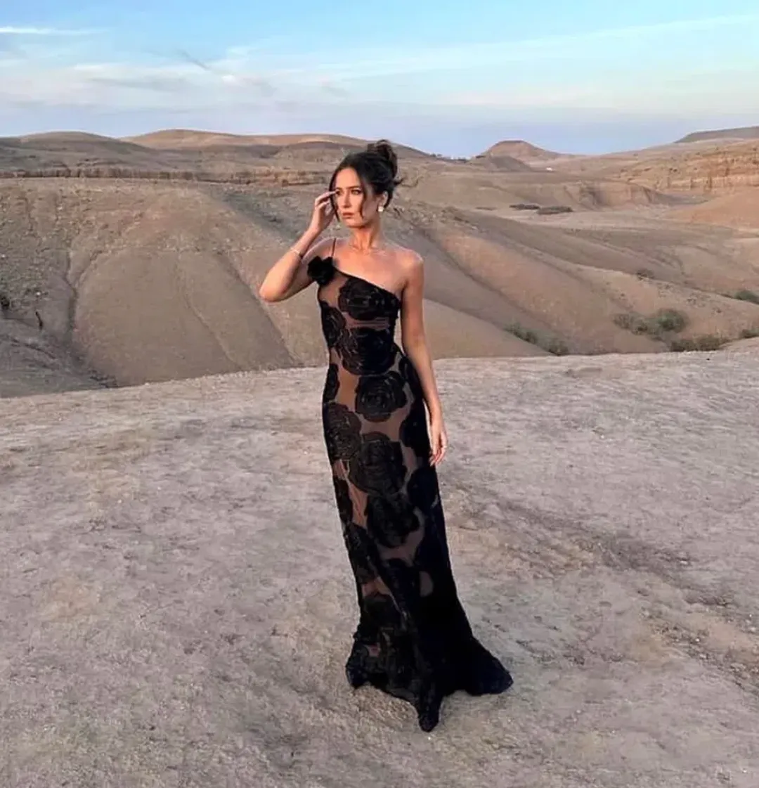 Arcina Ori Marcella Dress Black Size 10/ Medium for rent on The Volte - main image