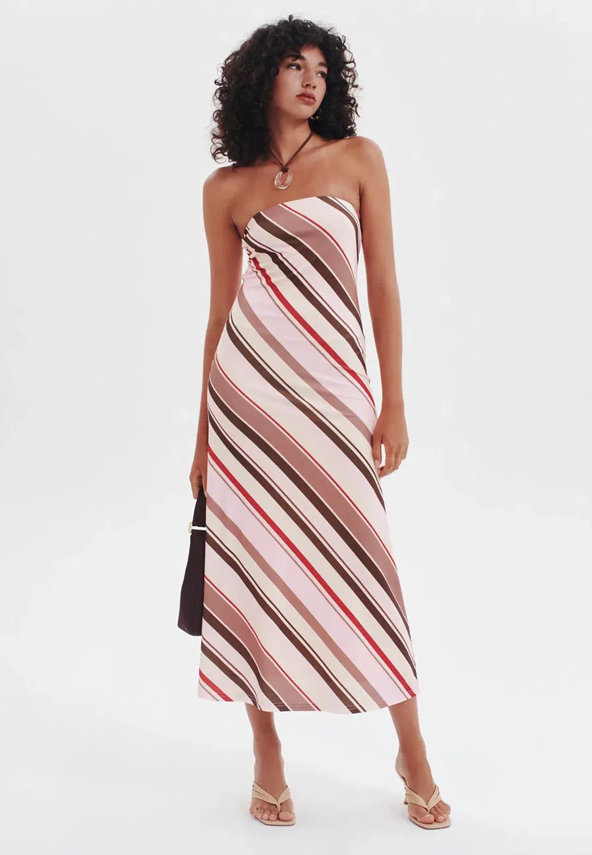 Ownley Deja Vu Strapless Dress Multi Size 8 - Image 1