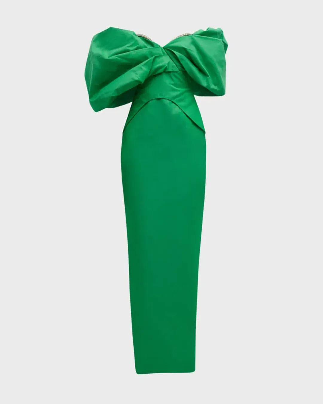 Rachel Gilbert Xavier Gown Green Size 8  for rent on The Volte - main image